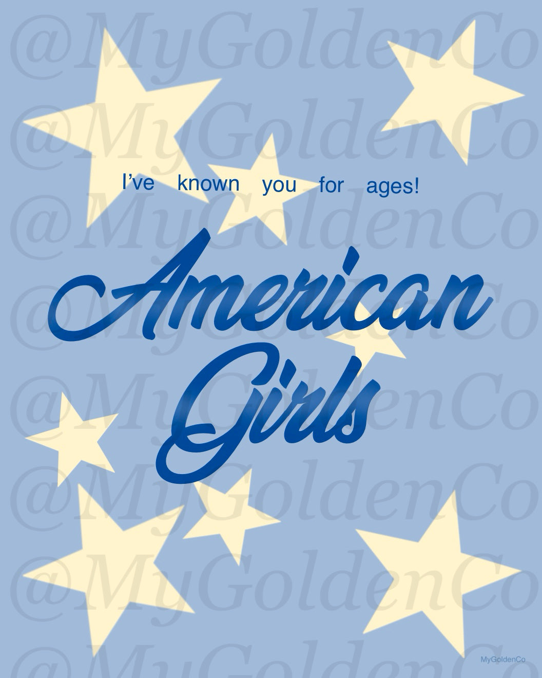 American Girls Glossy Poster