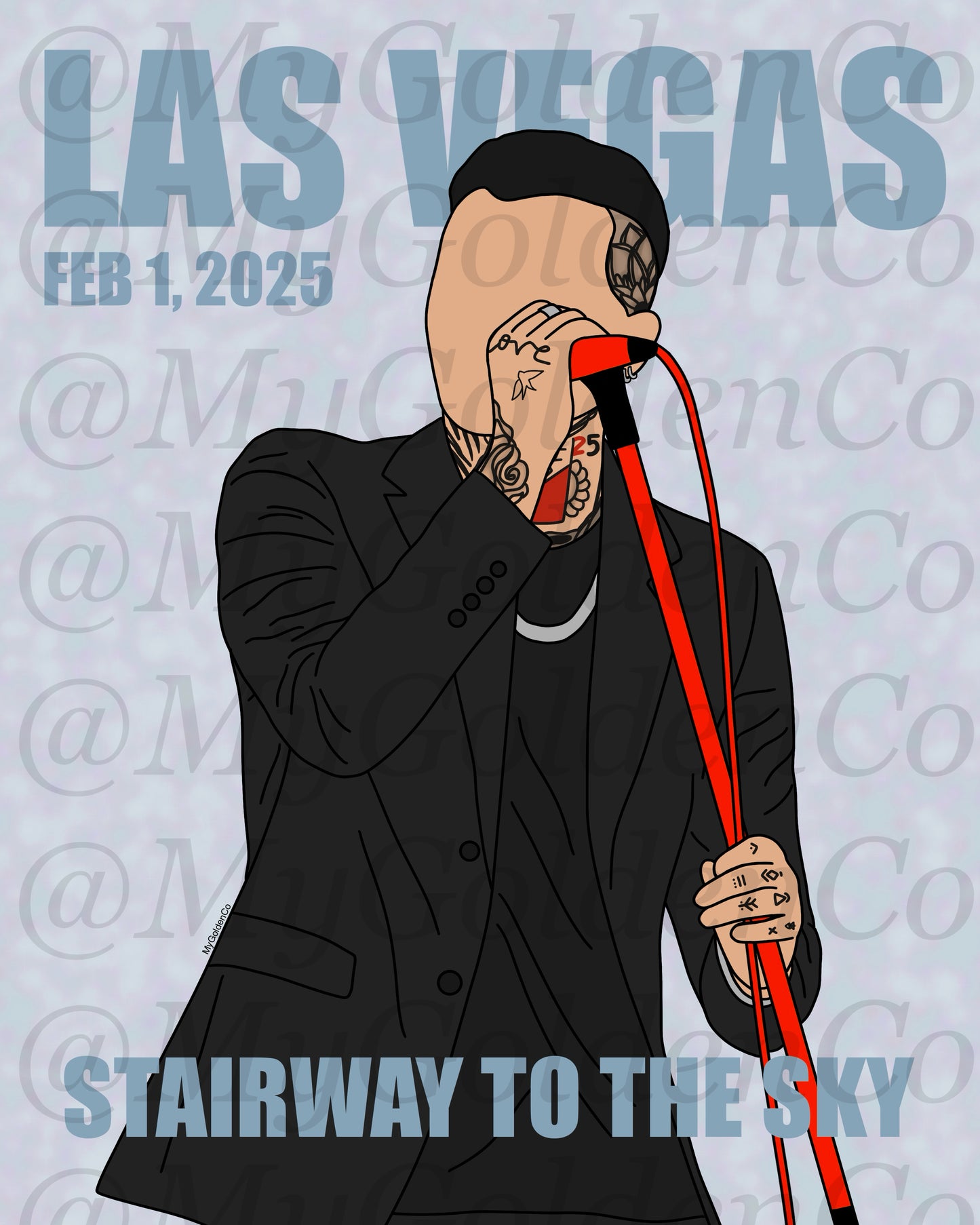 Las Vegas Zayn Glossy Poster