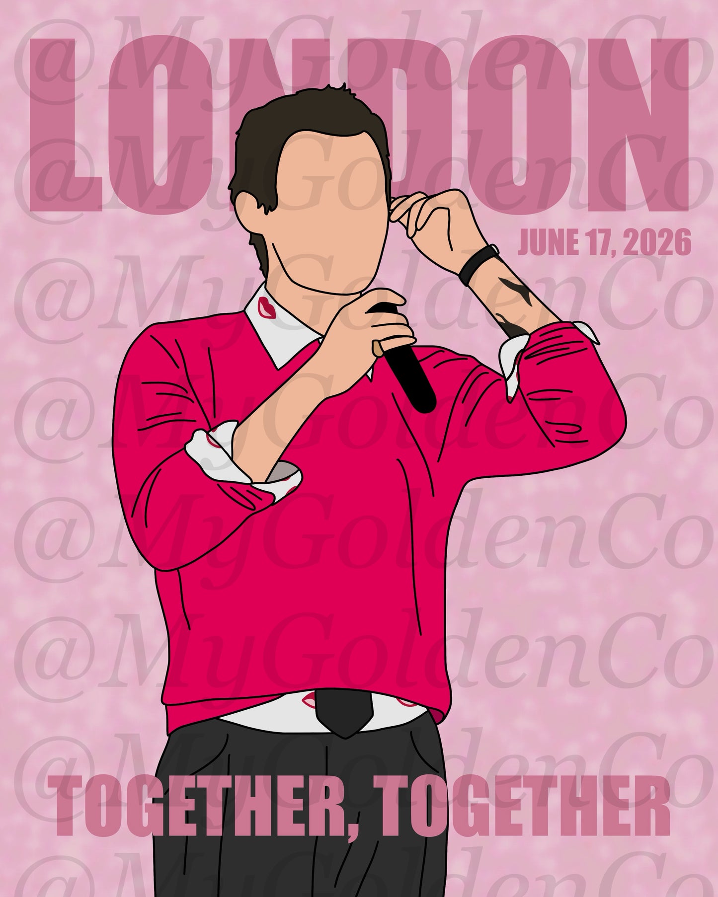 Together, London June 17 Glossy Poster