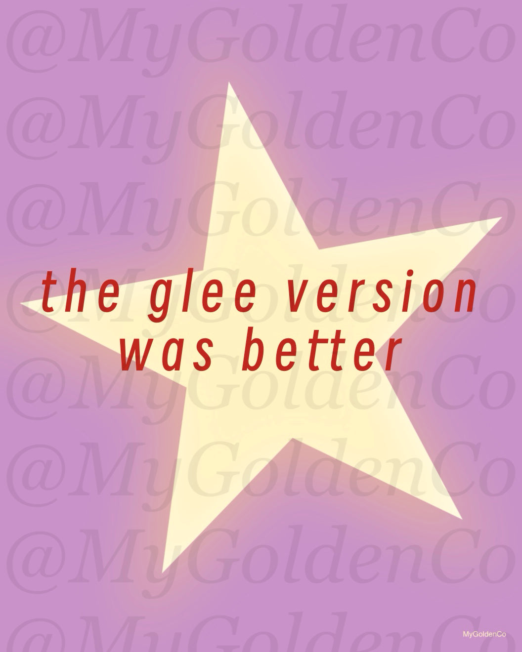 Glee Version Glossy Poster