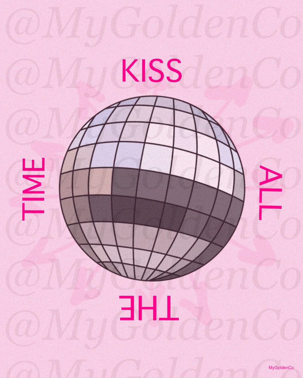 Kiss All The Time Glossy Poster