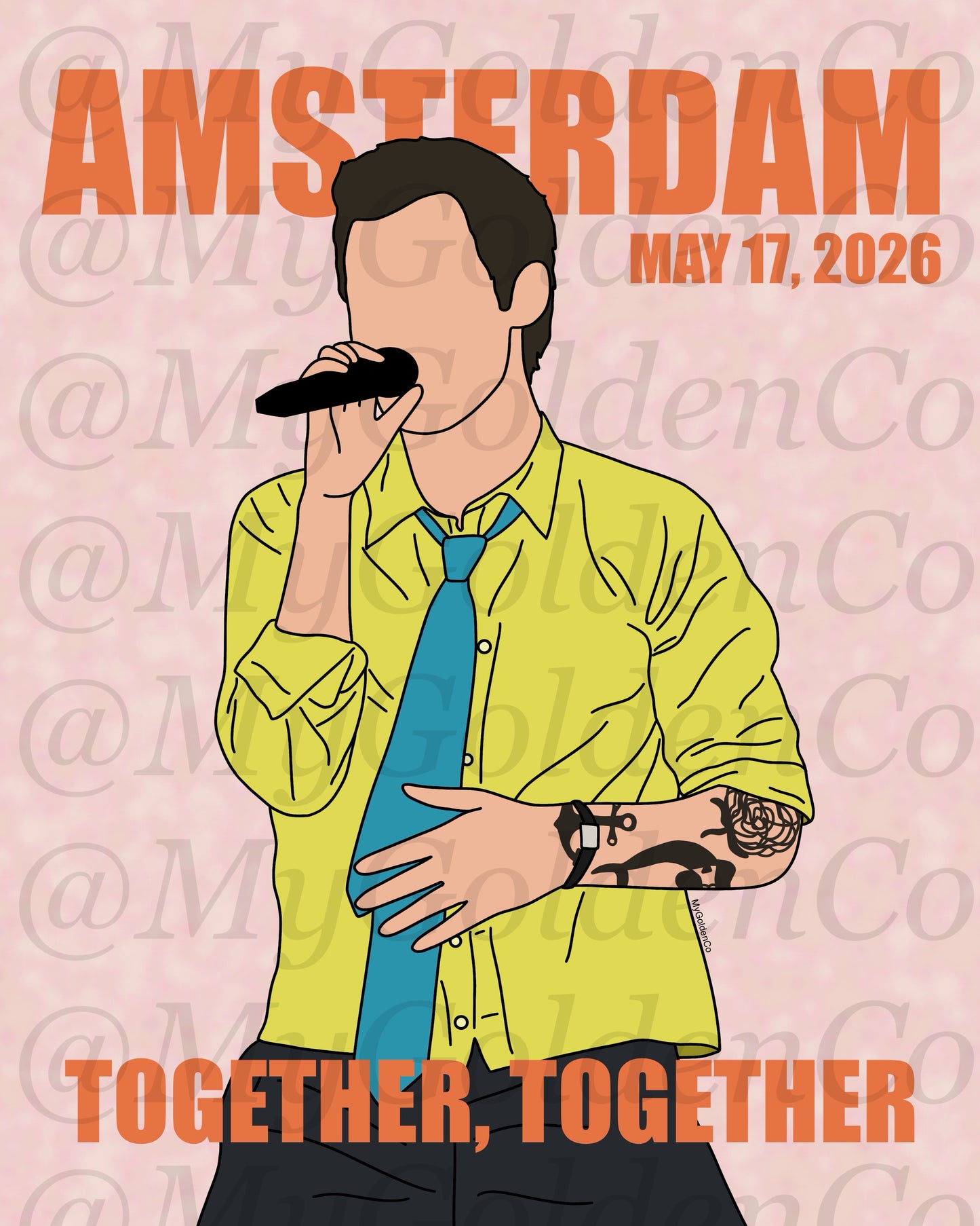 Together, Amsterdam May 17 Glossy Poster