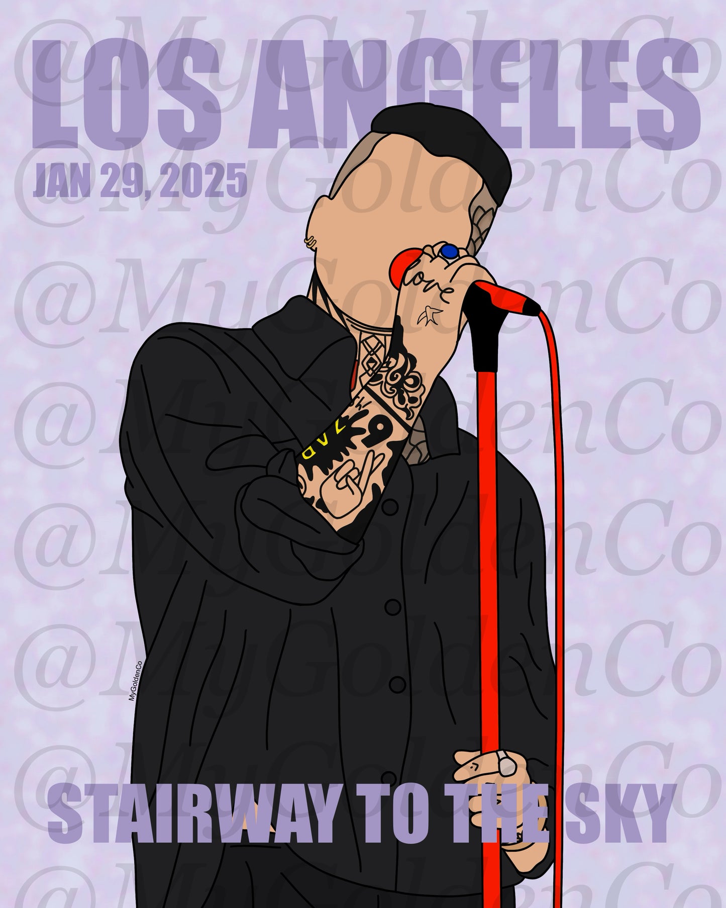 Los Angeles Night 2 Zayn Glossy Poster