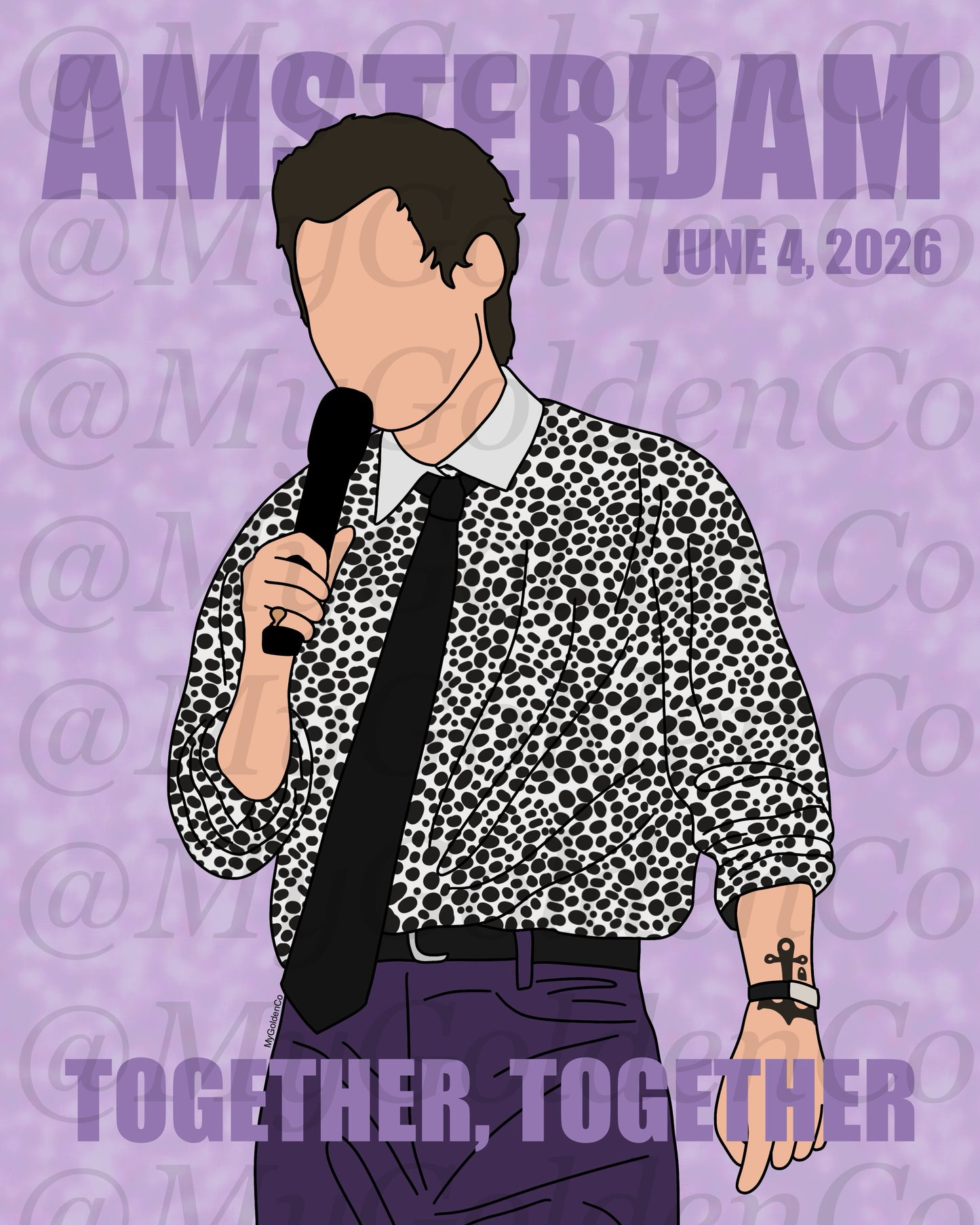 Together, Amsterdam June 4 Glossy Poster