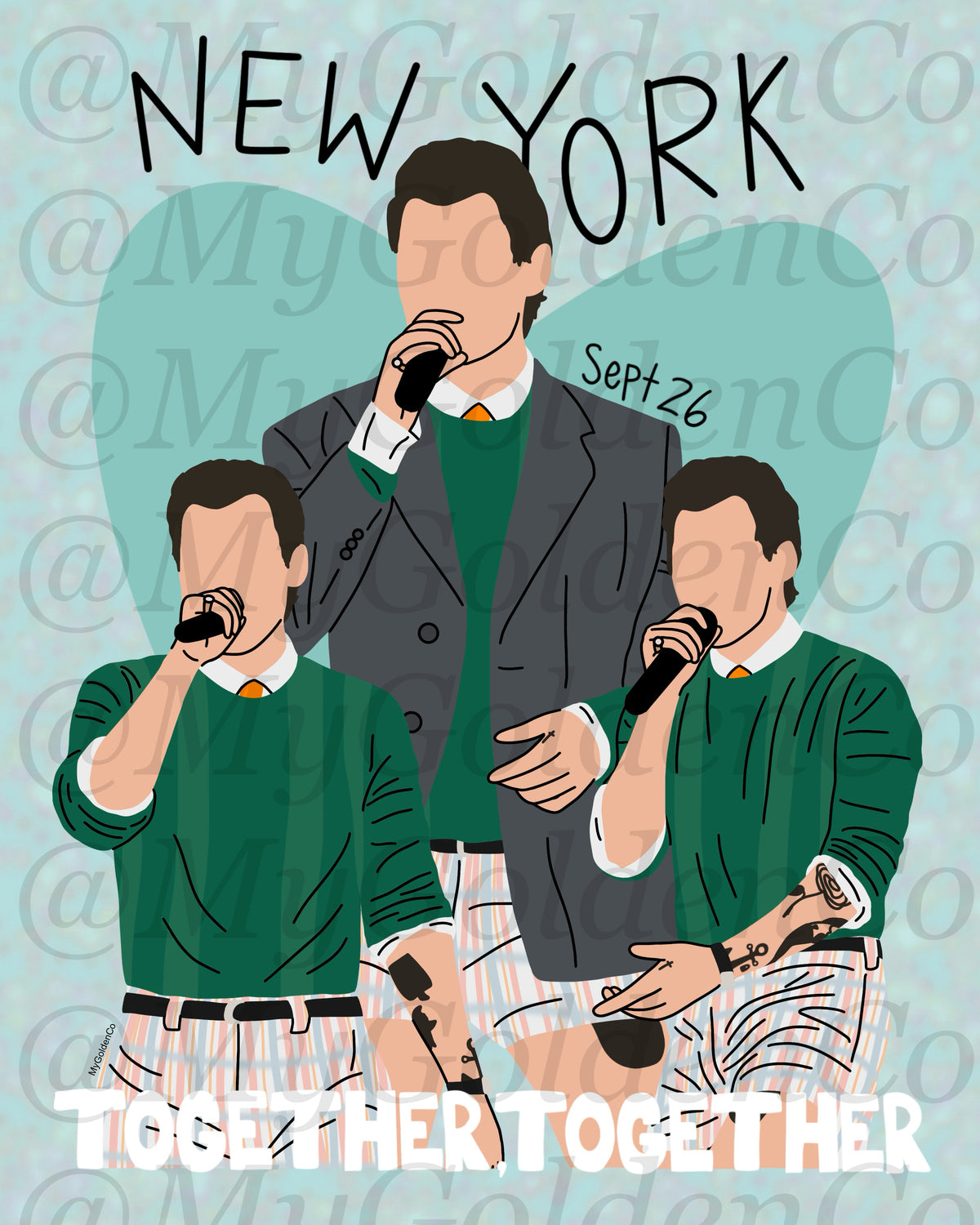 Together, New York City Sept 26 Glossy Poster