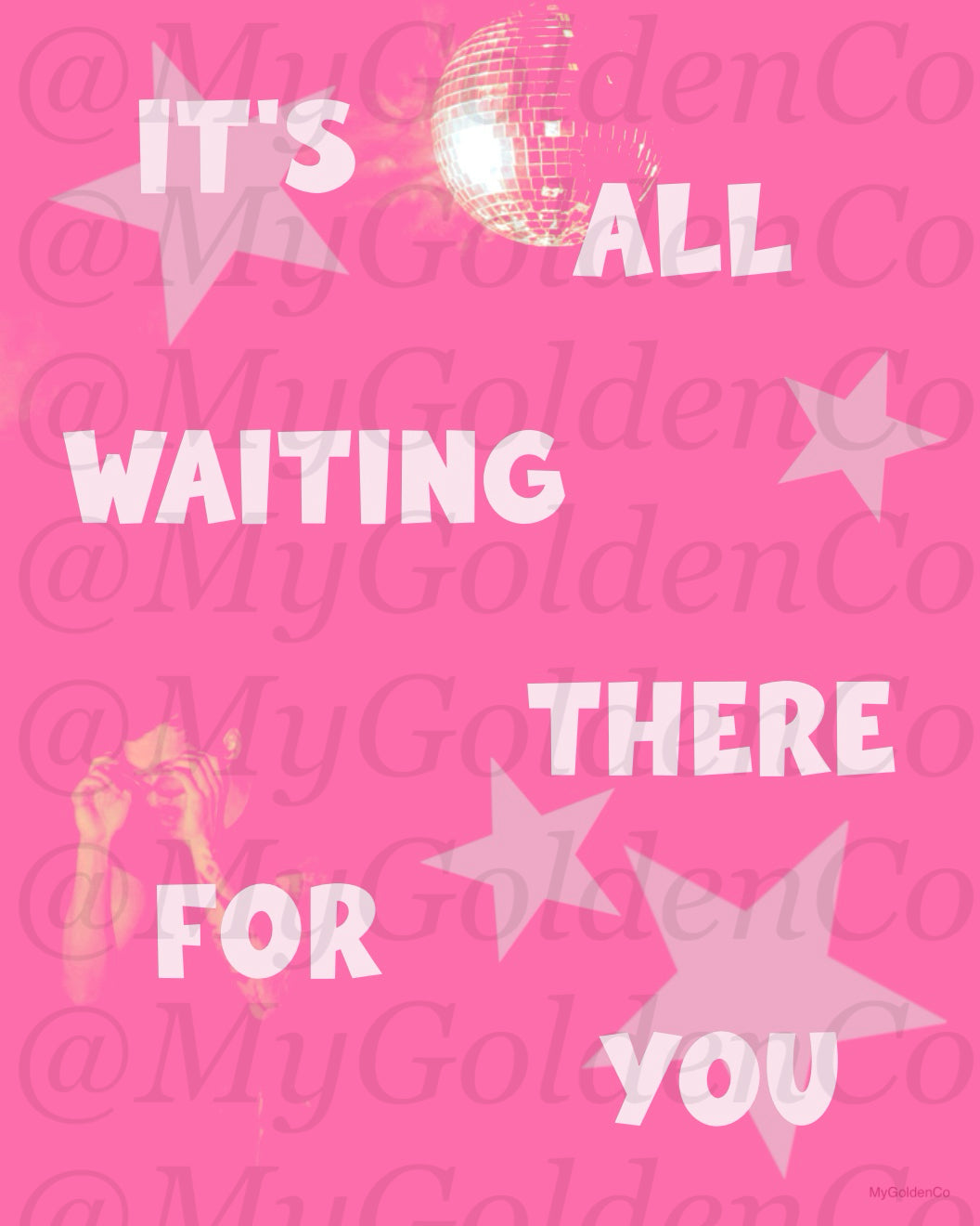 Waiting There Glossy Poster