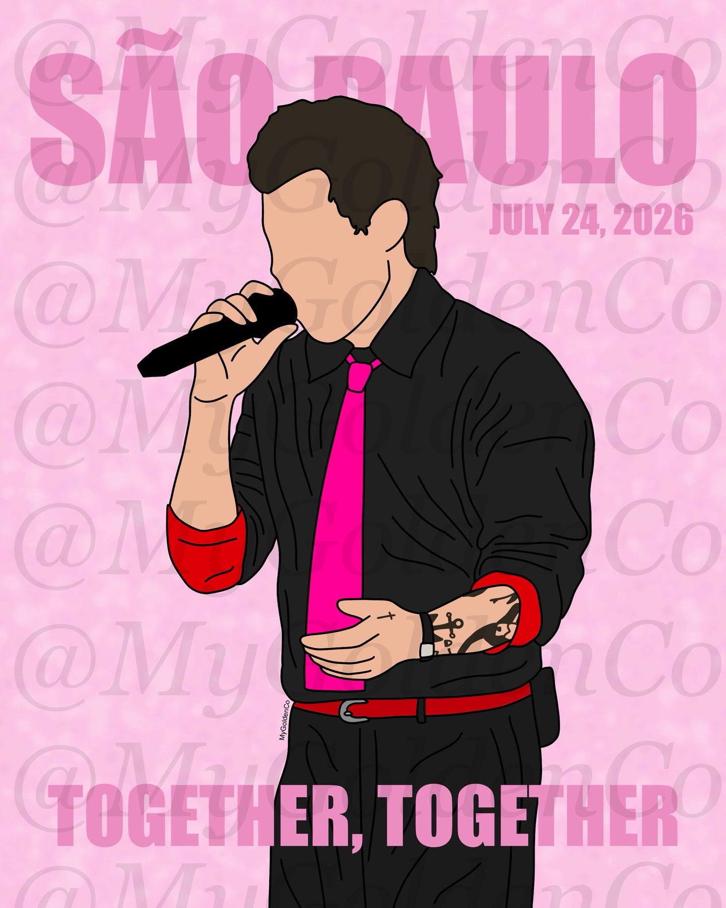 Together, São Paulo July 24 Glossy Poster