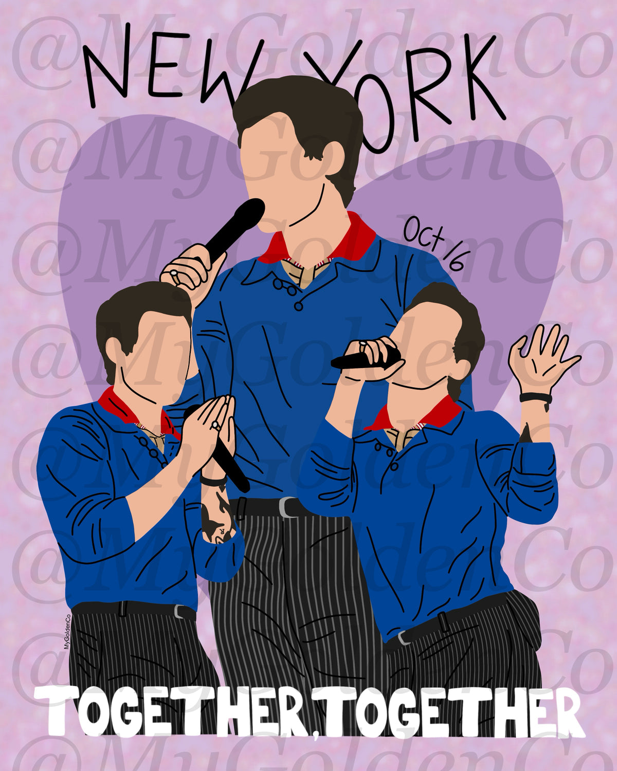 Together, New York City Oct 16 Glossy Poster