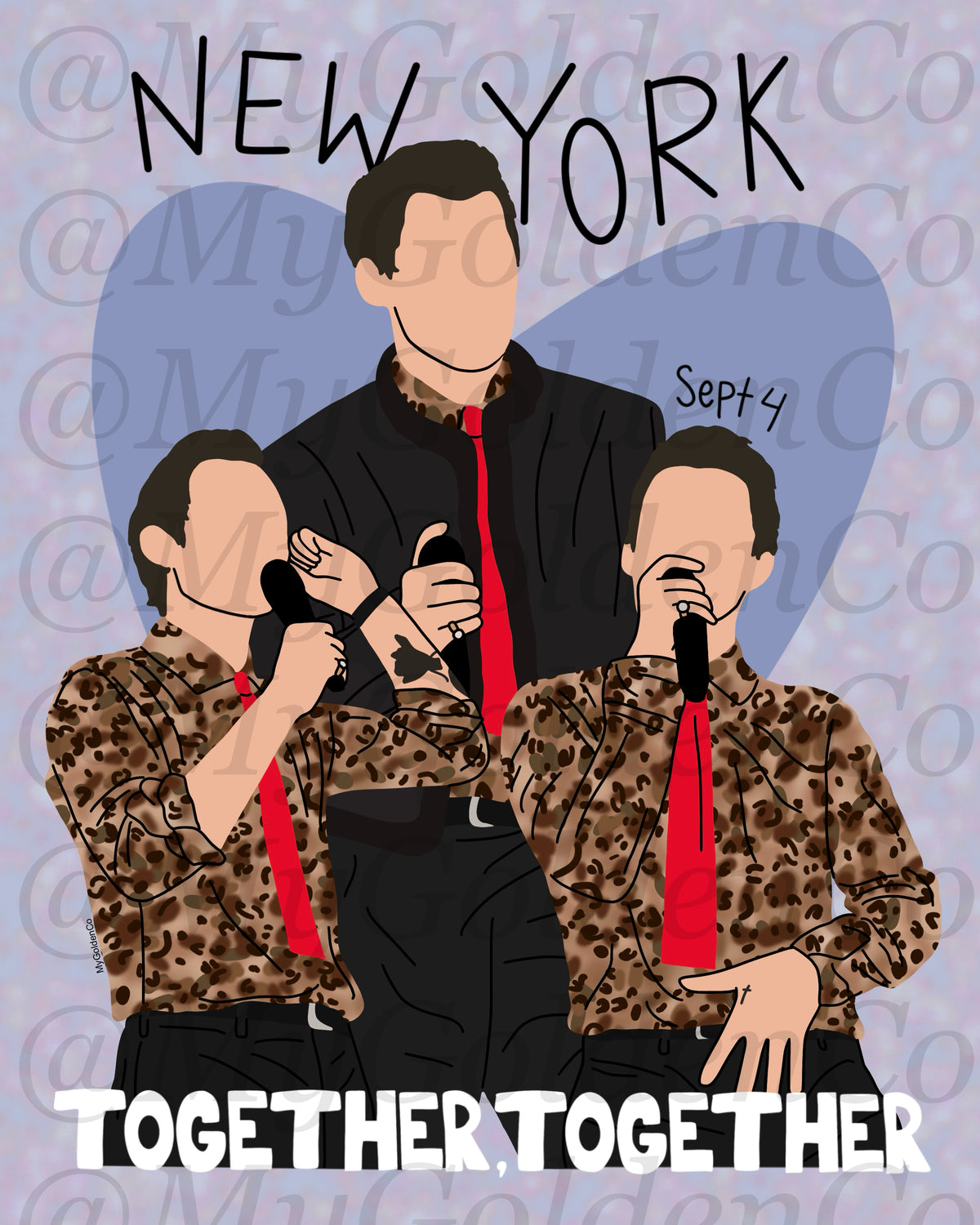 Together, New York City Sept 4 Glossy Poster