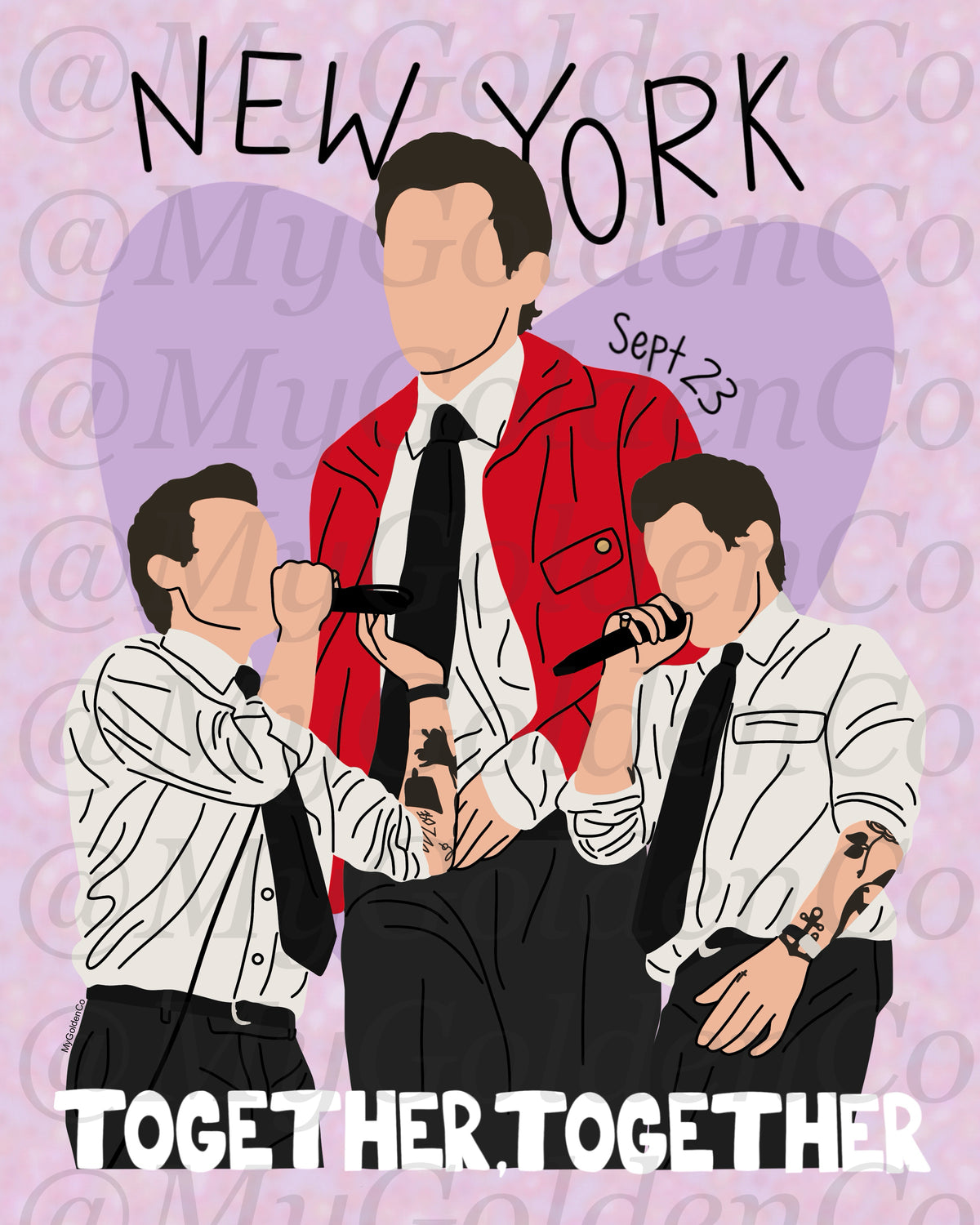 Together, New York City Sept 23 Glossy Poster