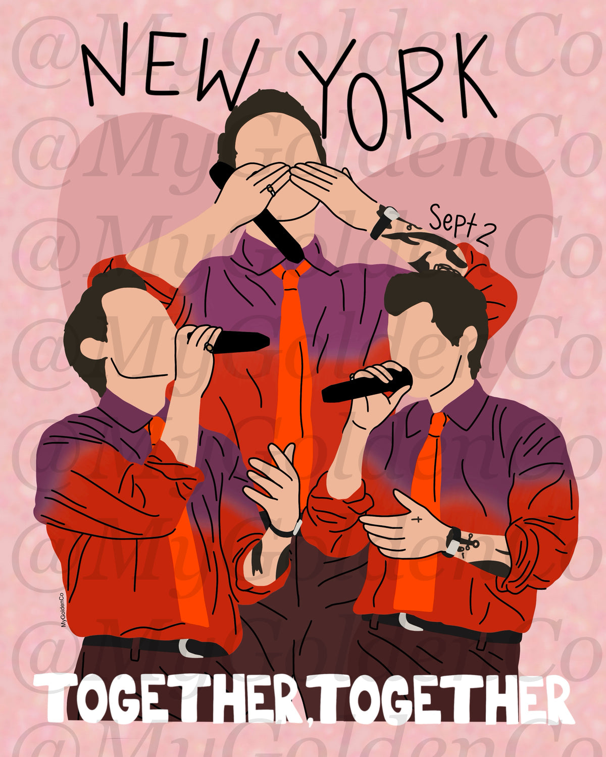 Together, New York City Sept 2 Glossy Poster