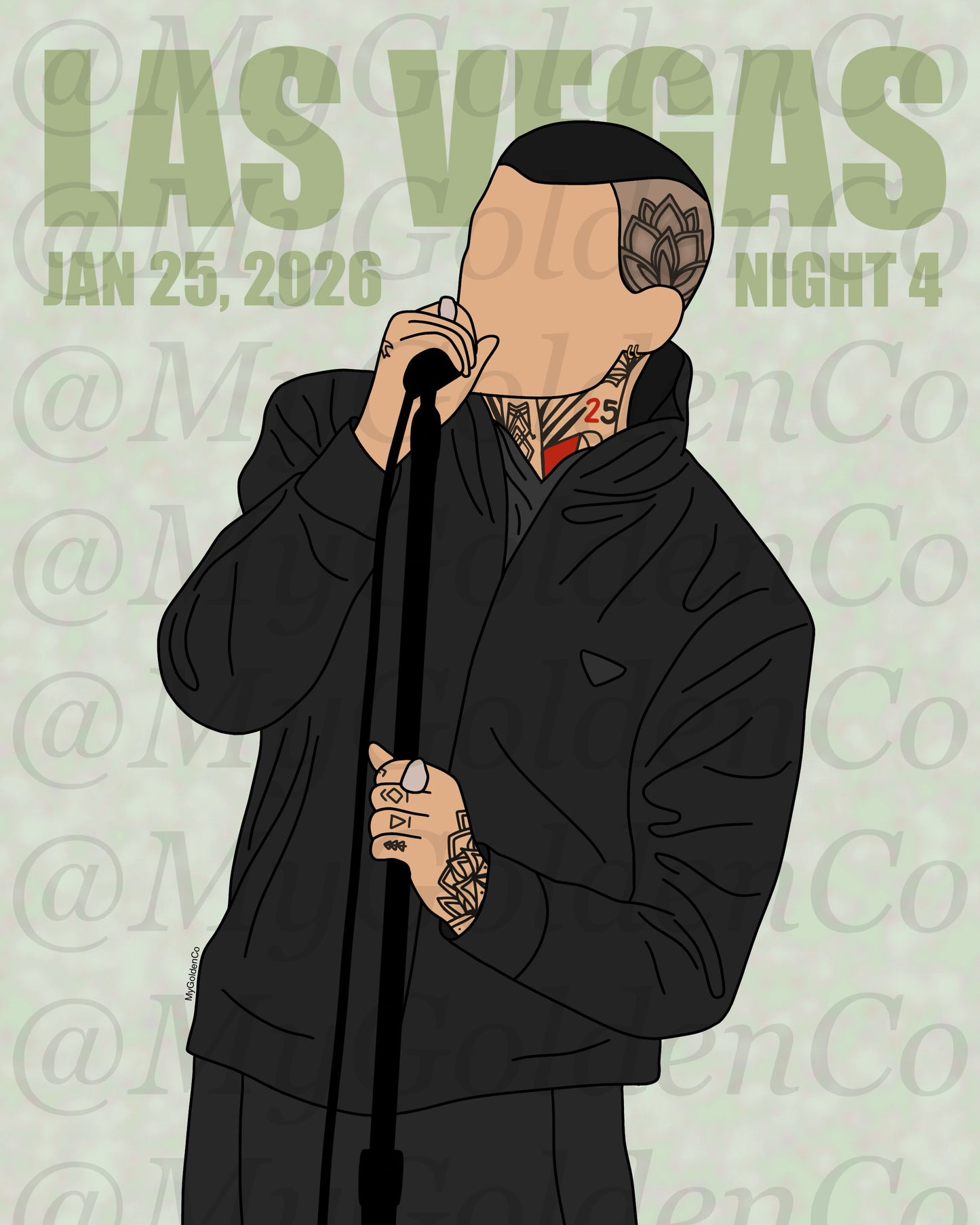 Las Vegas Night 4 Zayn Glossy Poster