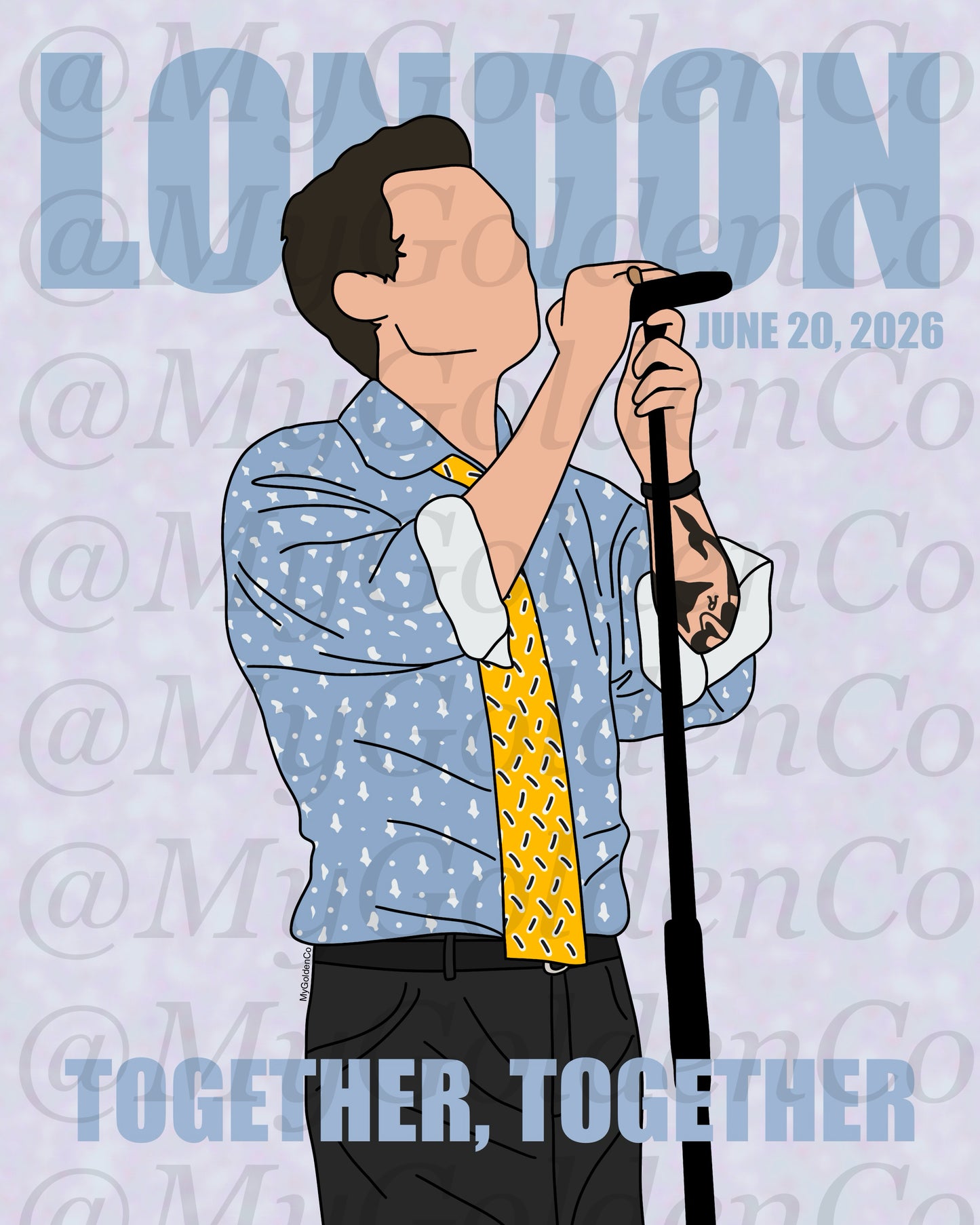 Together, London June 20 Glossy Poster