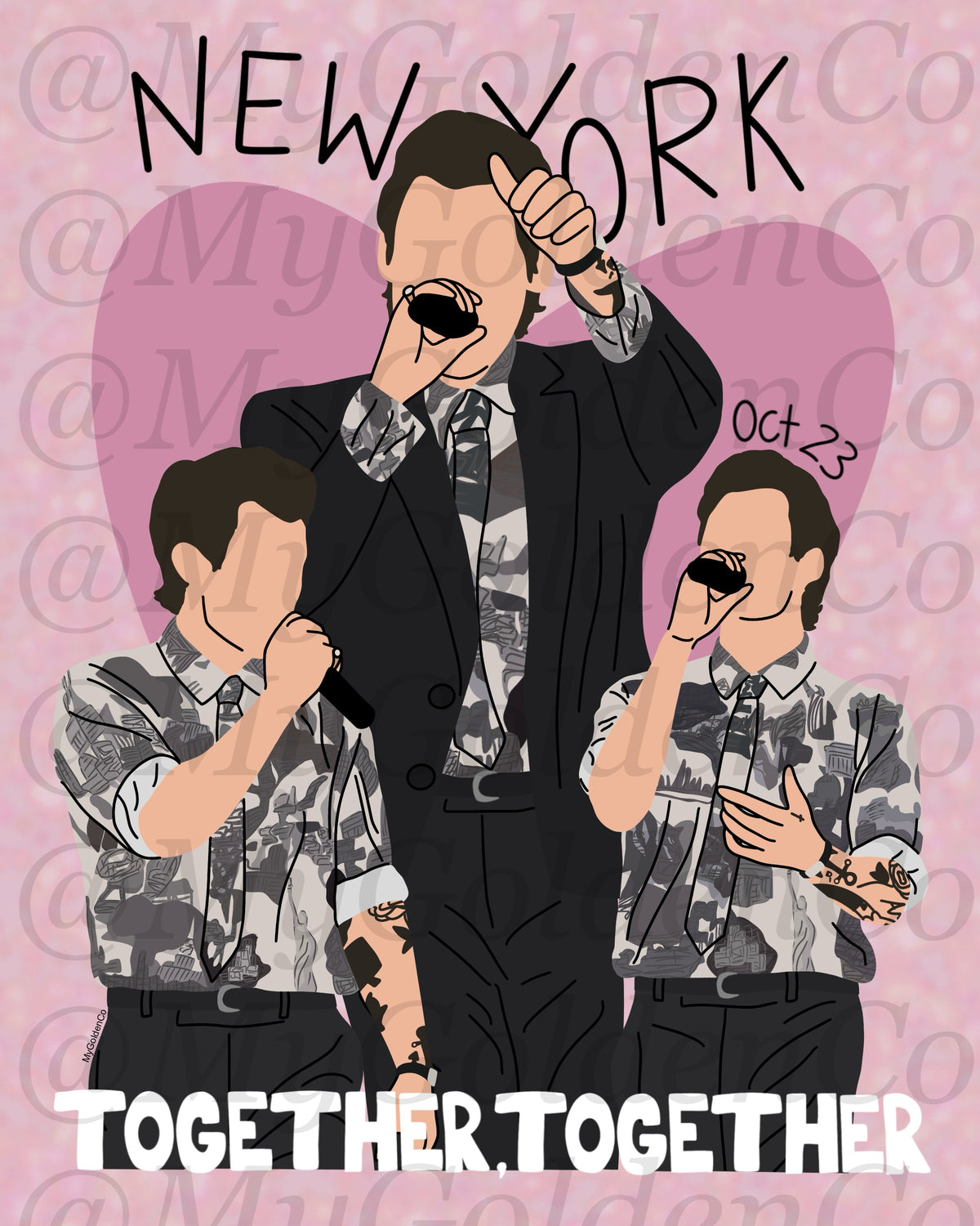 Together, New York City Oct 23 Glossy Poster