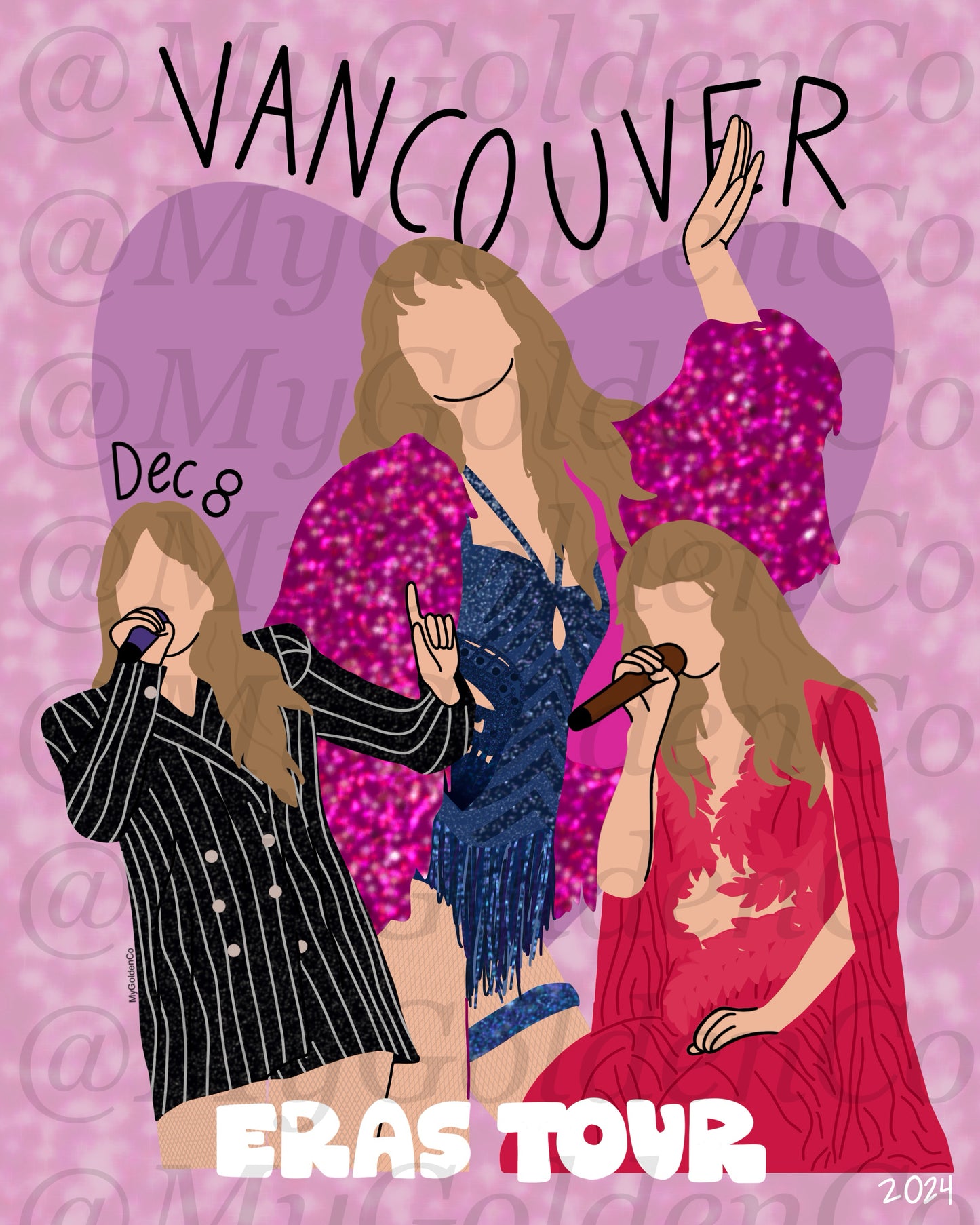 Vancouver Night 3 Glossy Poster