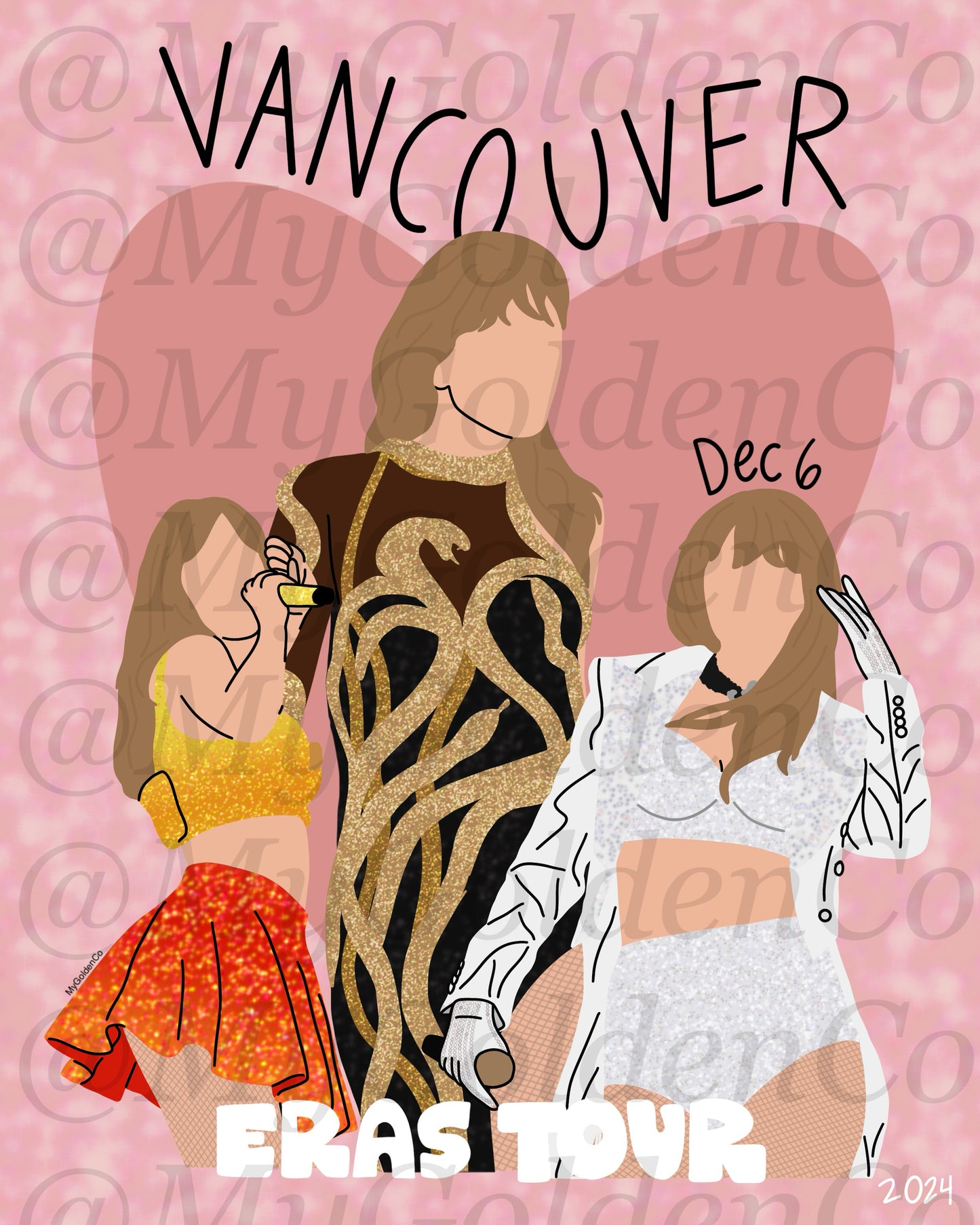 Vancouver Night 1 Glossy Poster
