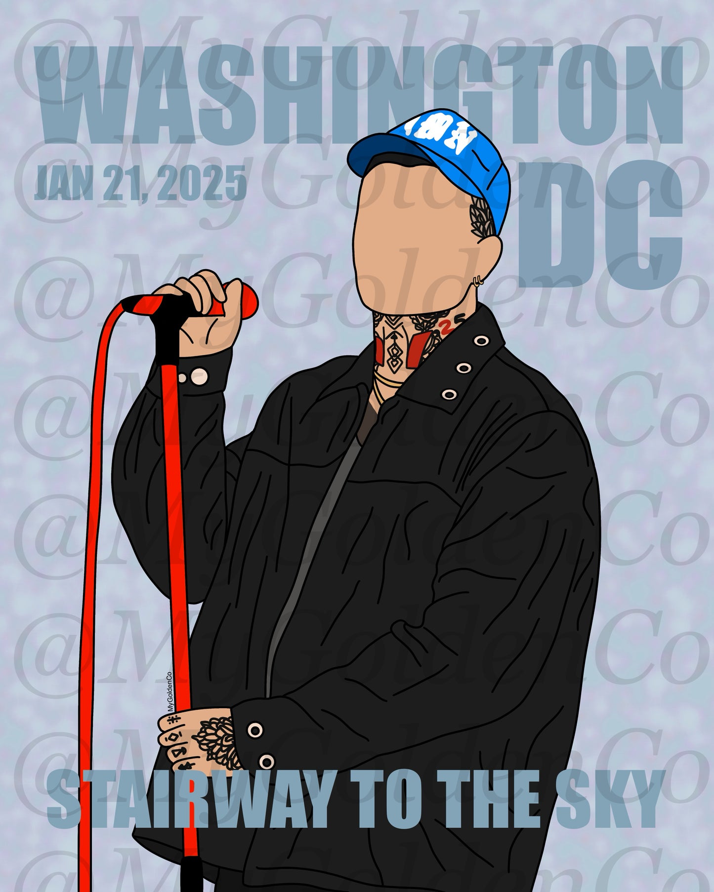 Washinton DC Night 1 Zayn Glossy Poster