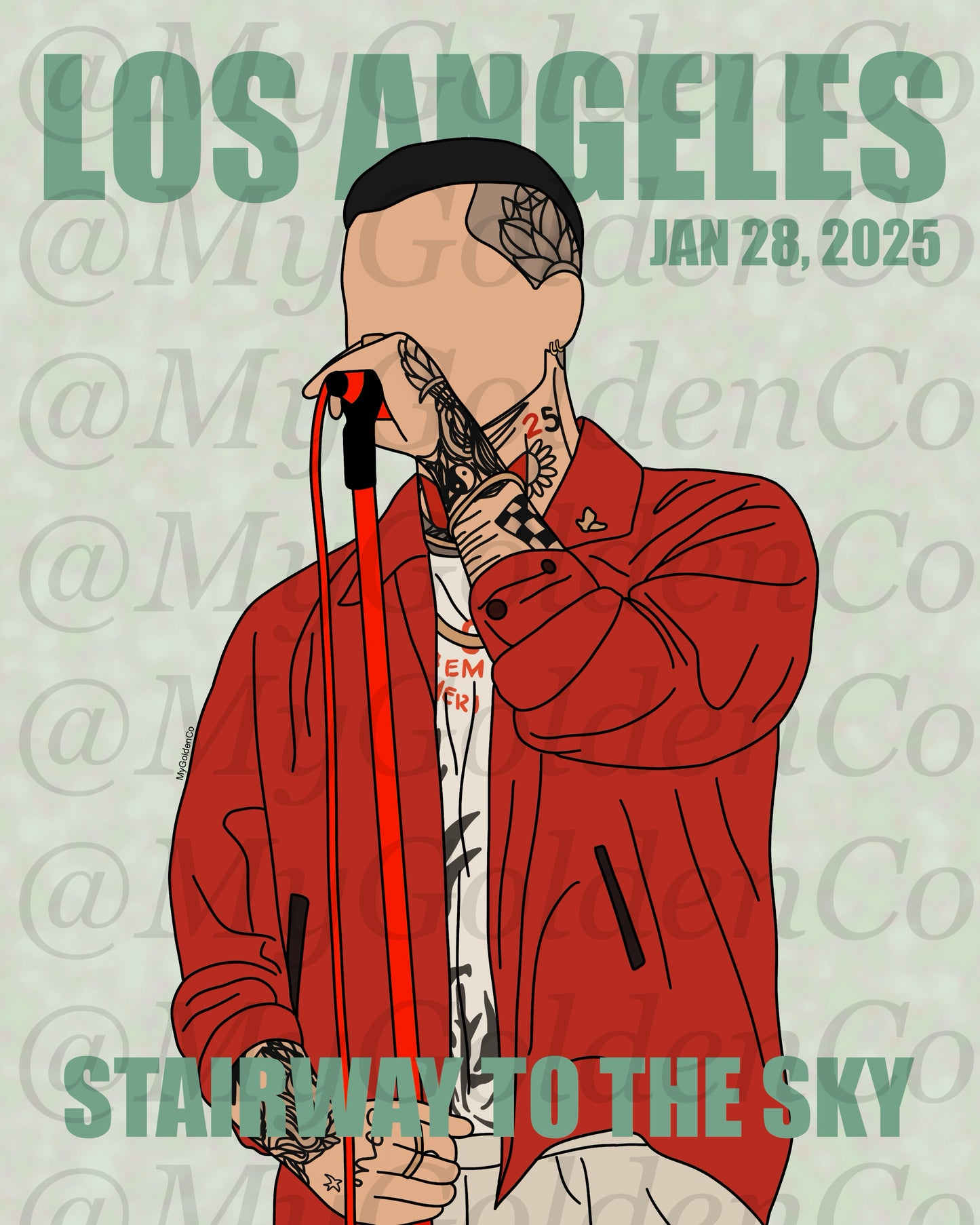Los Angeles Night 1 Zayn Glossy Poster