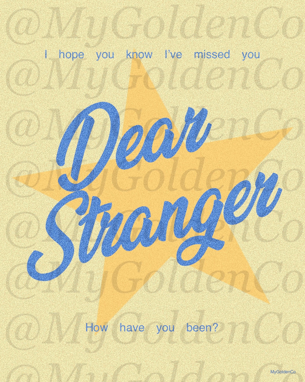 Stranger Glossy Poster
