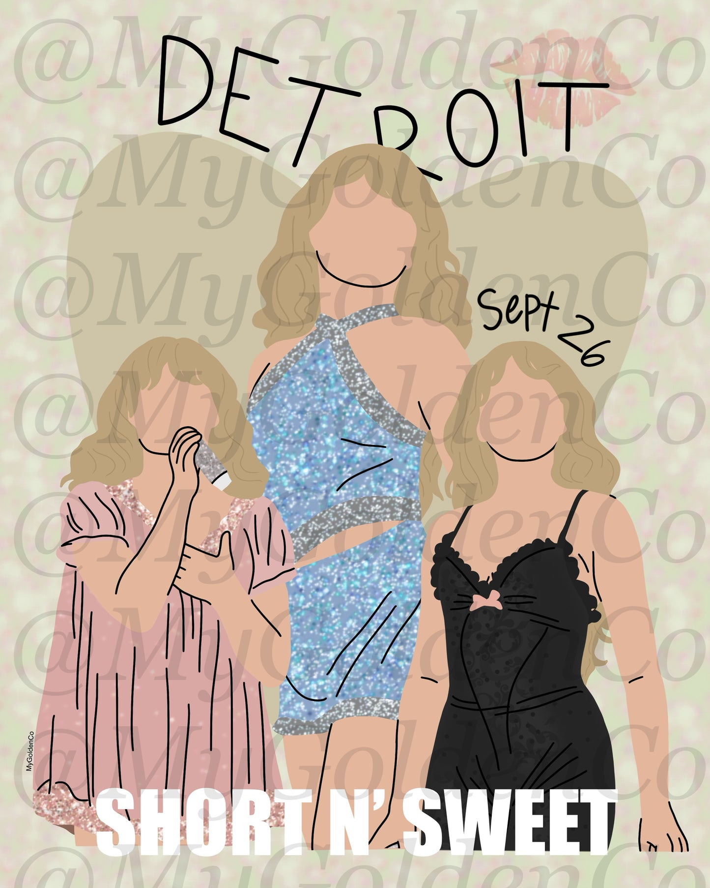 Detroit Sabrina Glossy Poster