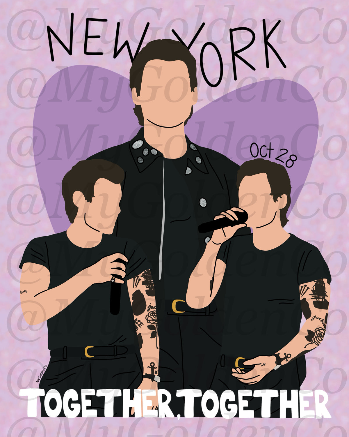 Together, New York City Oct 28 Glossy Poster