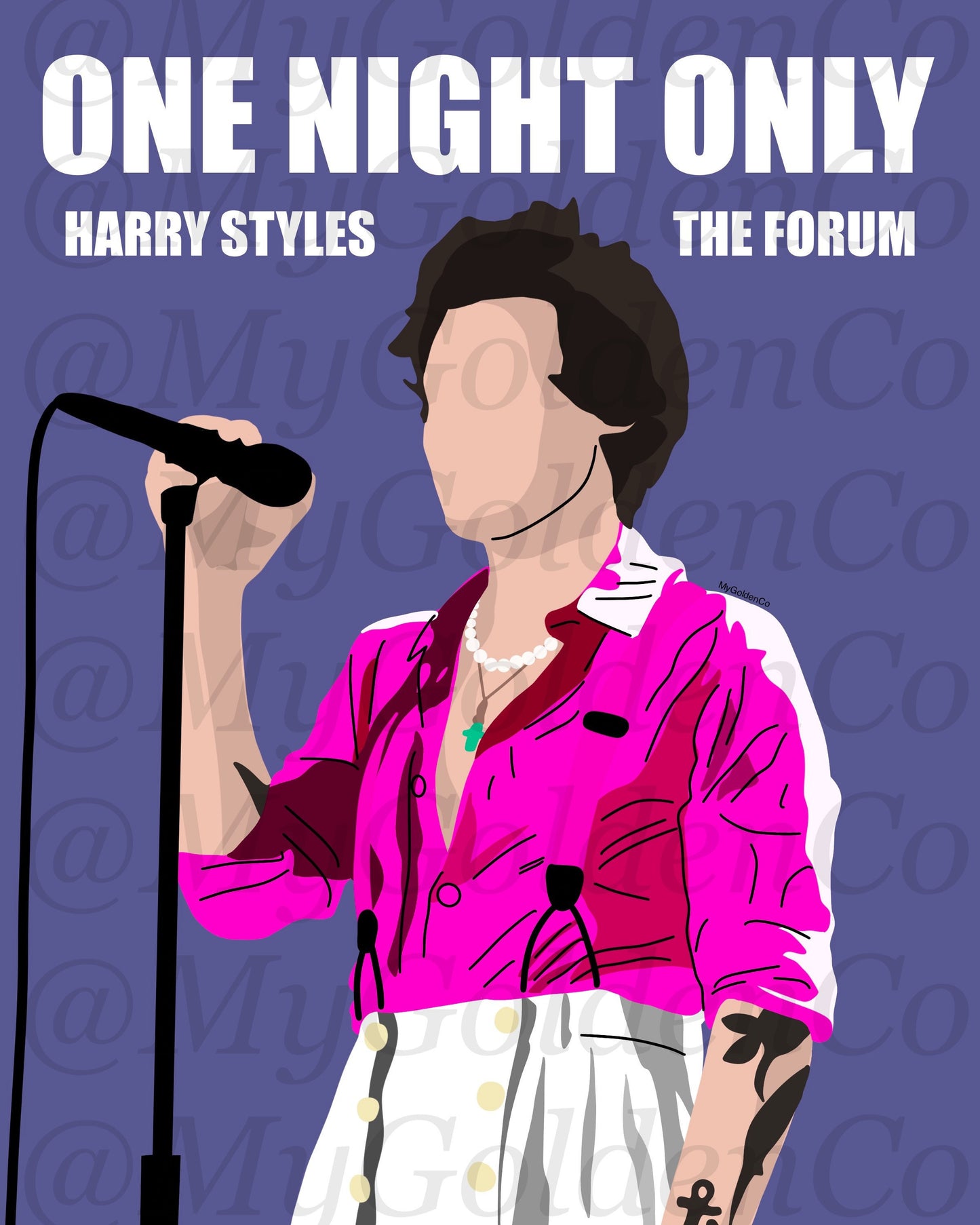 Harry ONE NIGHT ONLY The Forum Glossy Poster