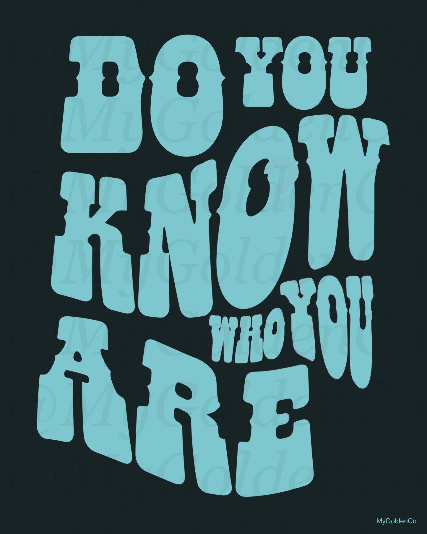 Do You Know Who You Are Glossy Poster