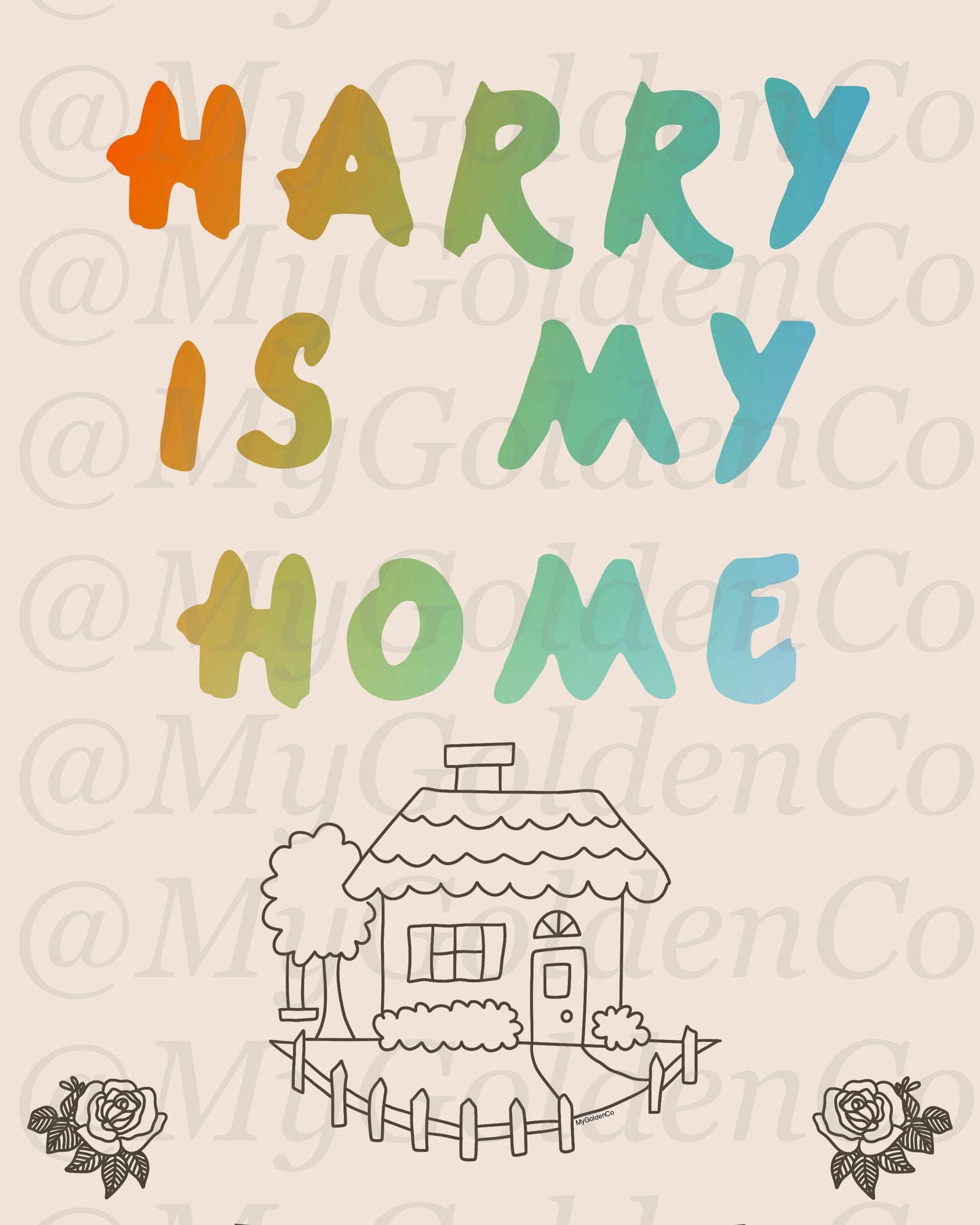 Harry Is My Home Glossy Poster