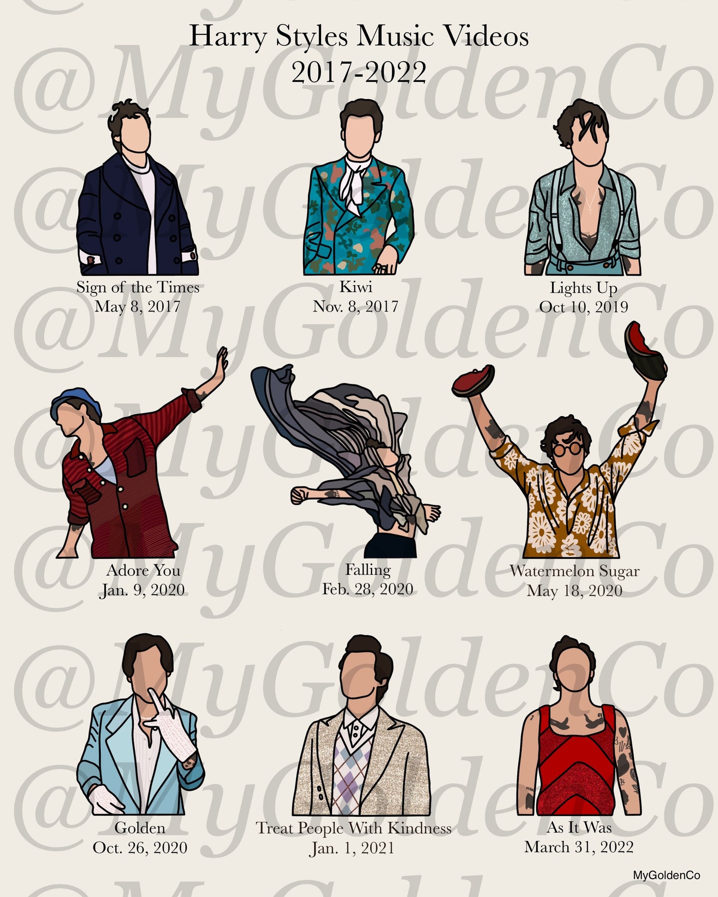 HS Music Videos Glossy Poster