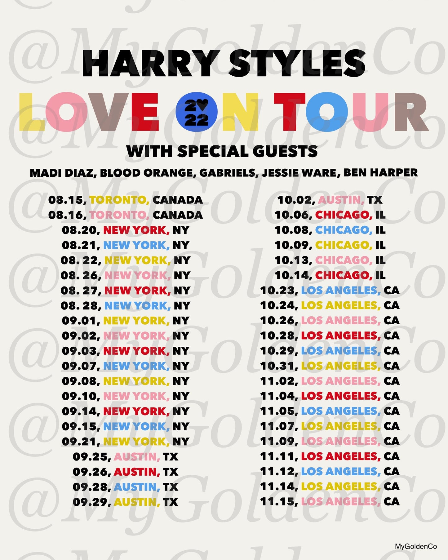 Dates (NA RESIDENCIES) Glossy Poster