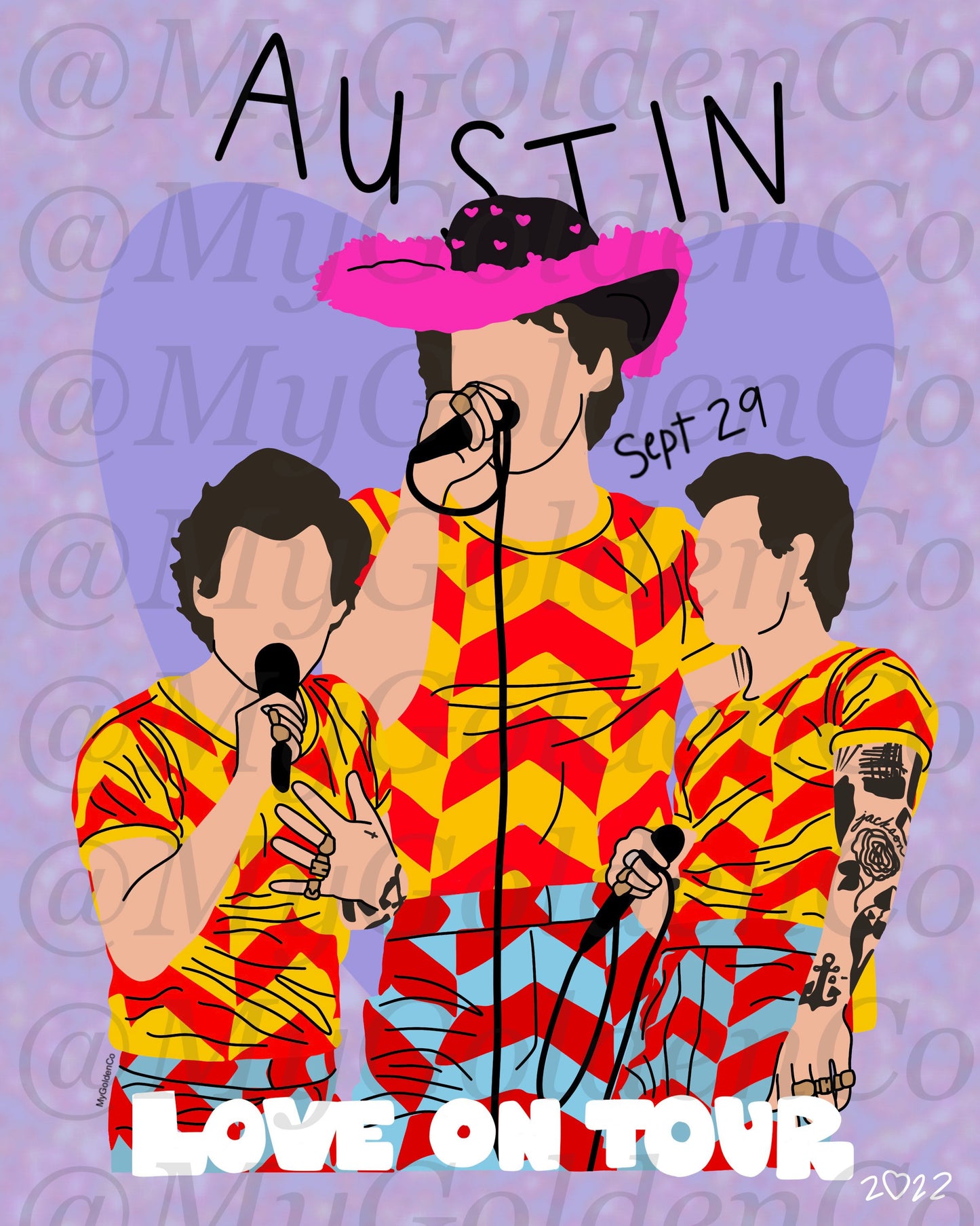 Austin Sept 29 Glossy Poster