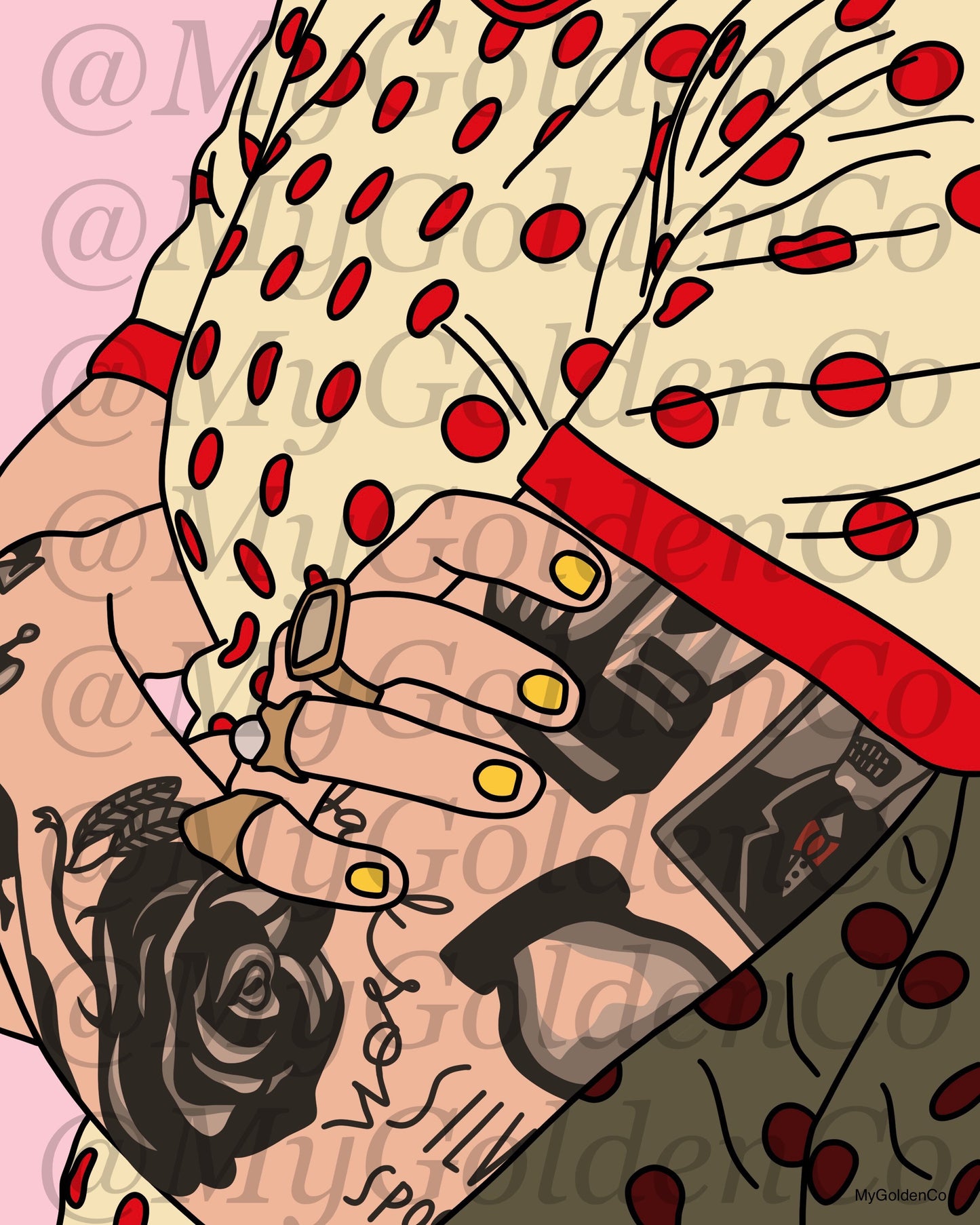 Details Collection: Arm Tattoos Glossy Poster