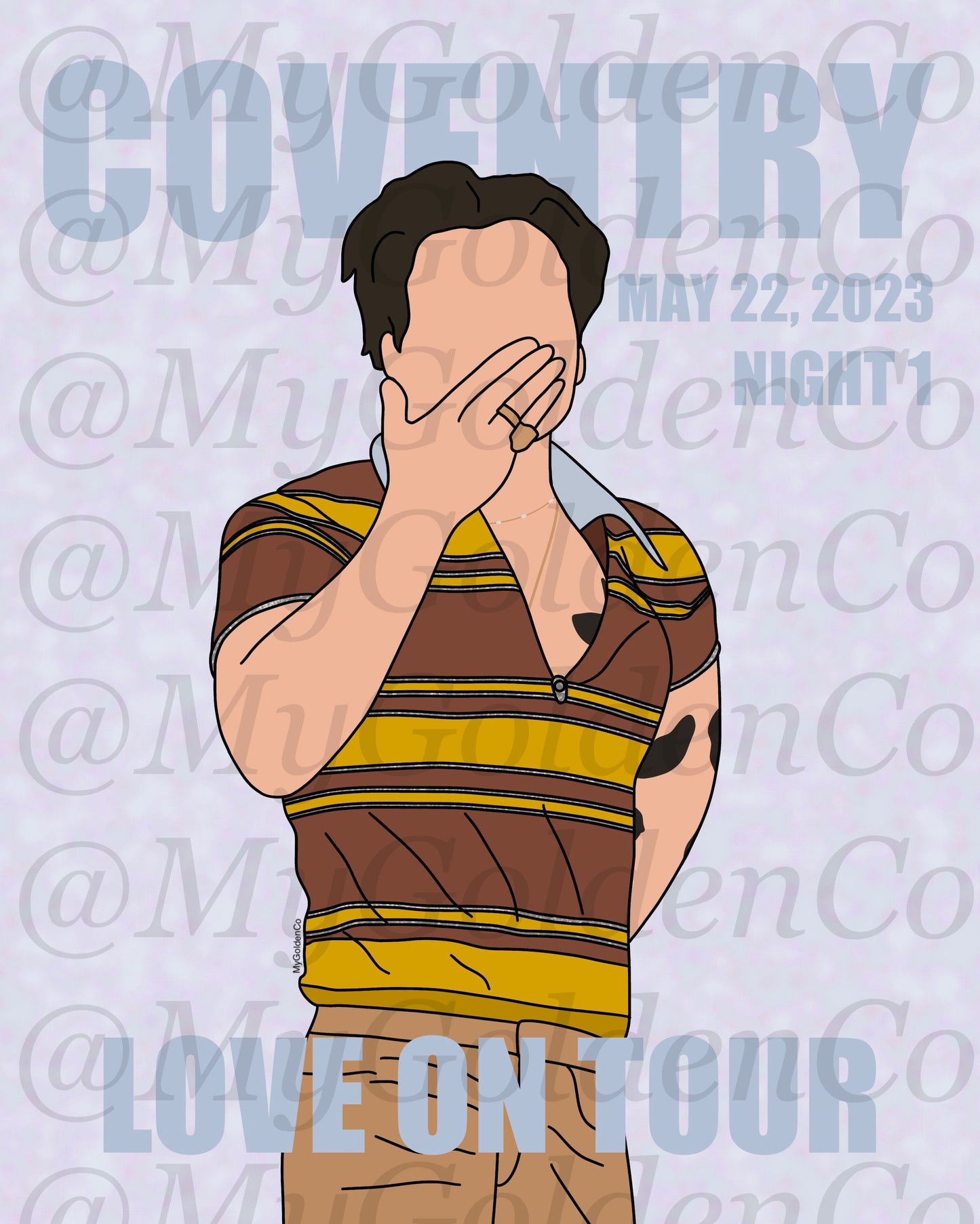 Coventry night 1 Glossy Poster