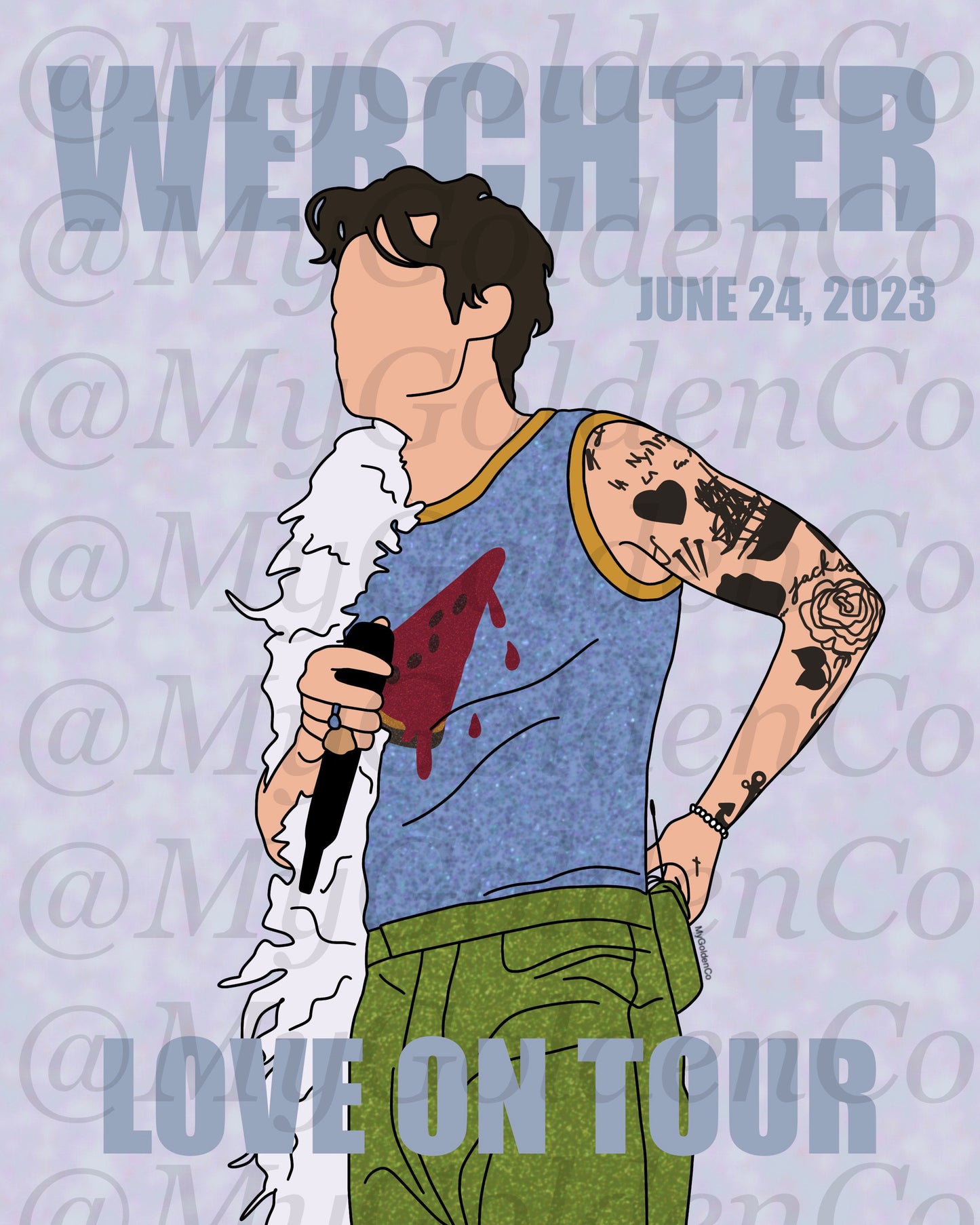 Werchter Glossy Poster