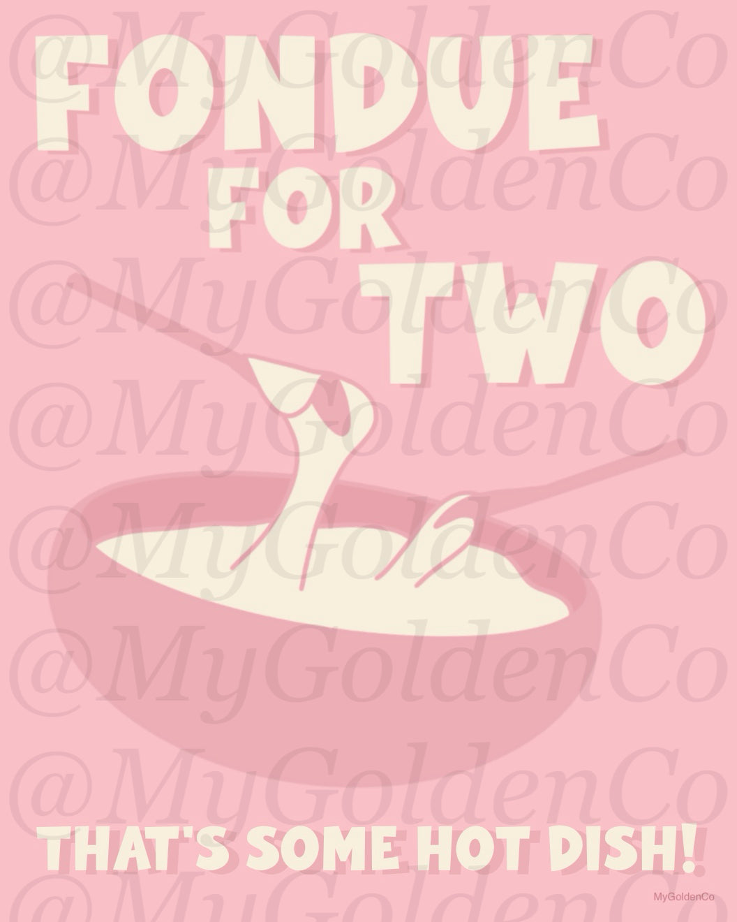 Fondue for 2 Glossy Poster