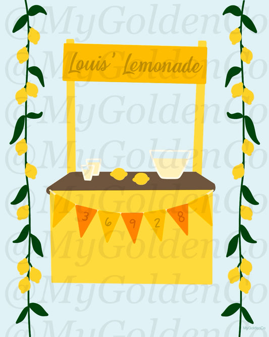 Lemonade Stand Glossy Poster