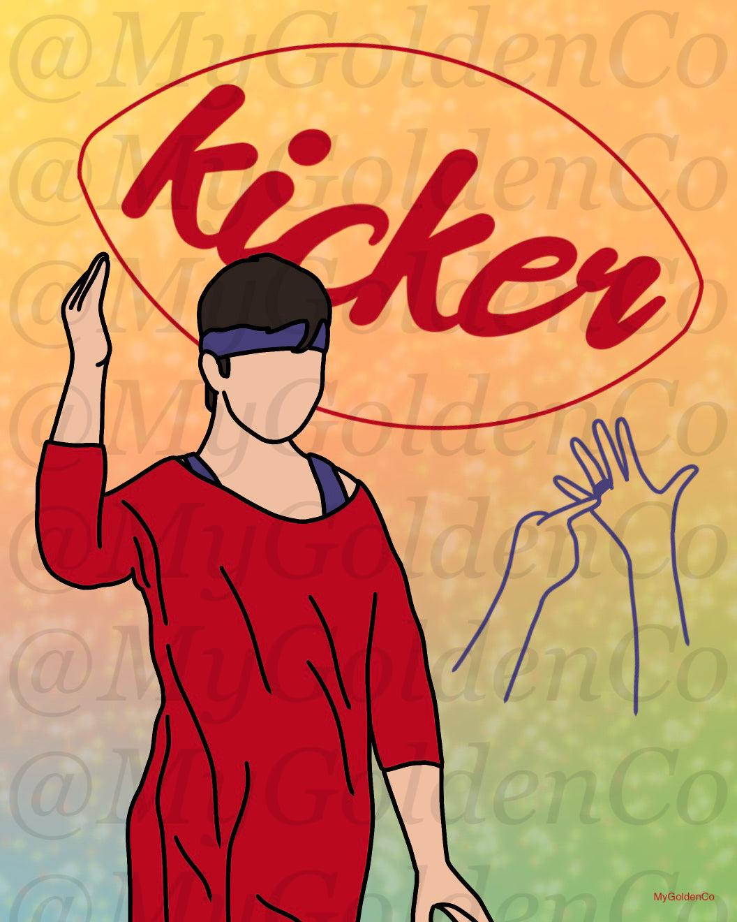 Kurt Glee Glossy Poster