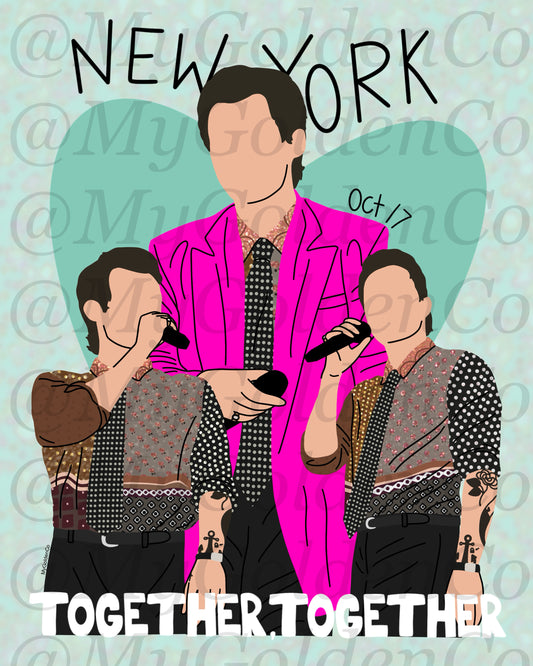 Together, New York City Oct 17 Glossy Poster