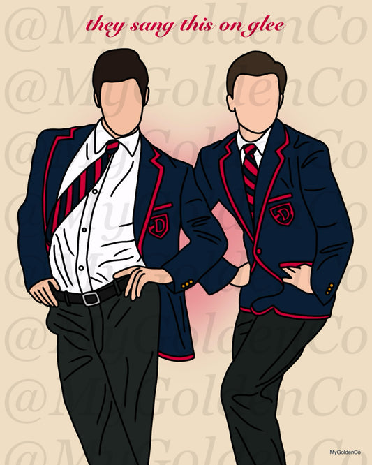 Sang this on Glee Glossy Poster