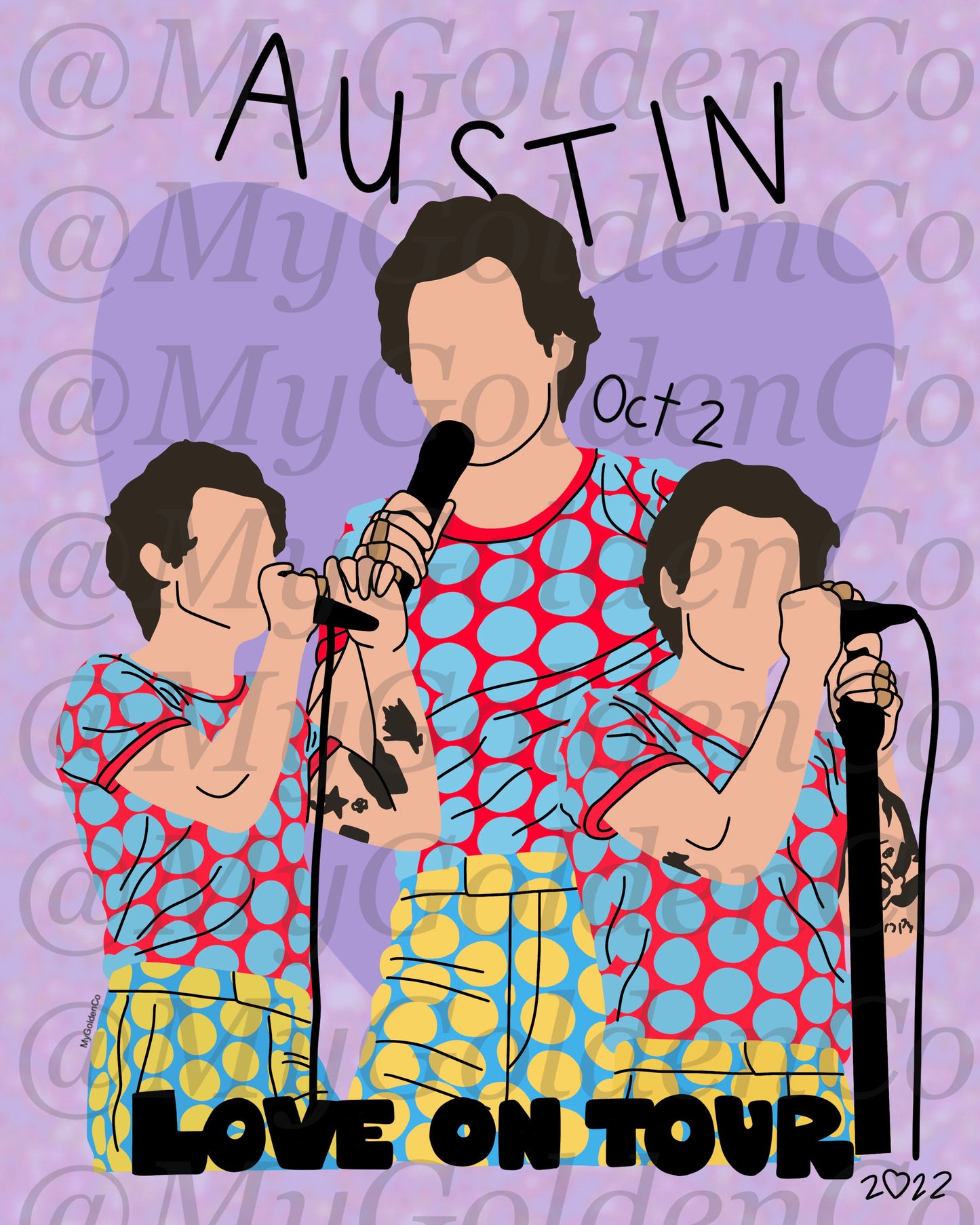 Austin oct 2 Glossy Poster