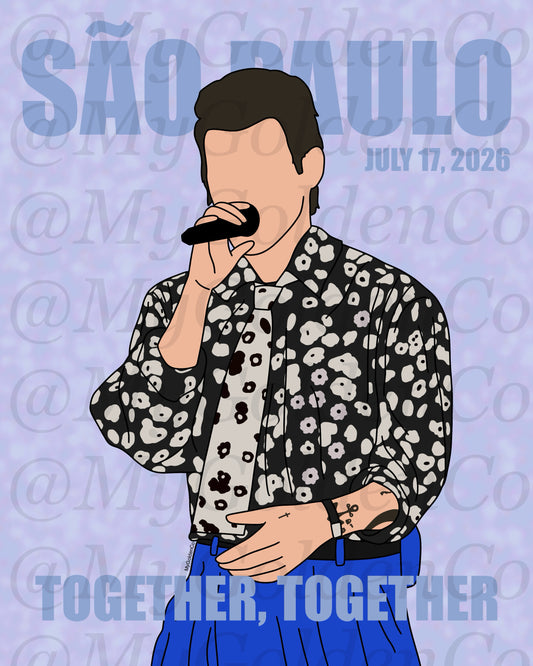 Together, São Paulo July 17 Glossy Poster