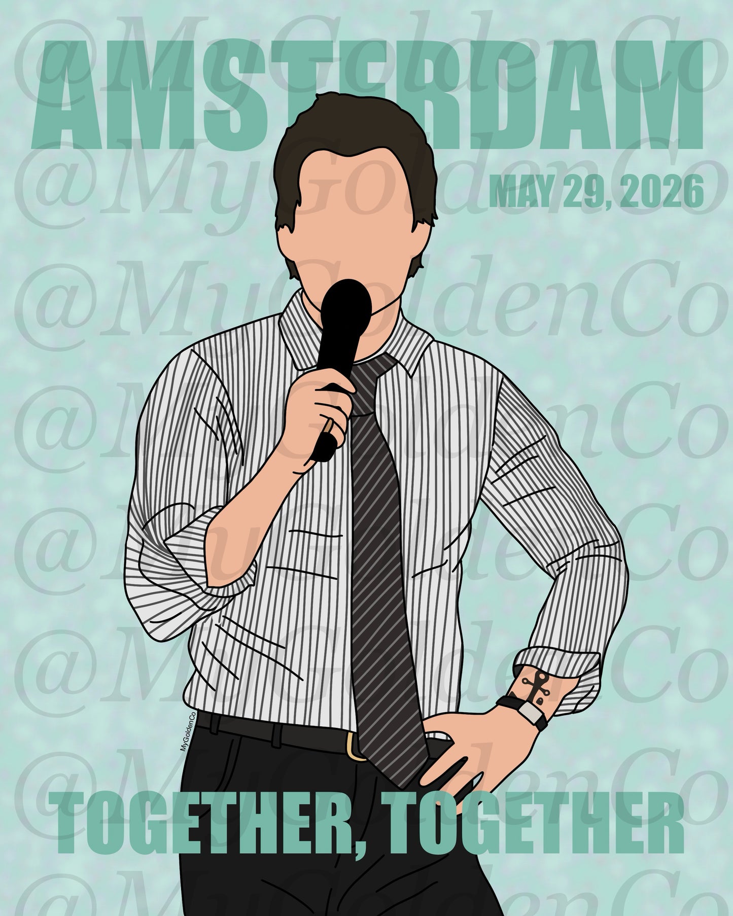 Together, Amsterdam May 29 Glossy Poster