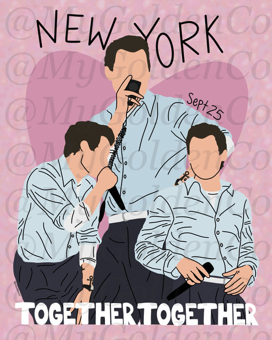 Together, New York City Sept 25 Glossy Poster