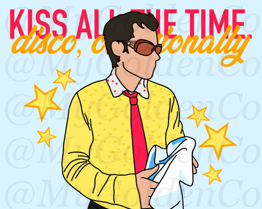 Disco Album Glossy Poster