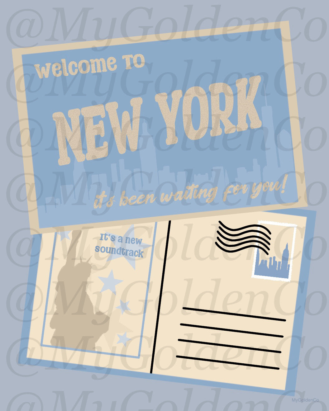 Welcome To NY Glossy Poster