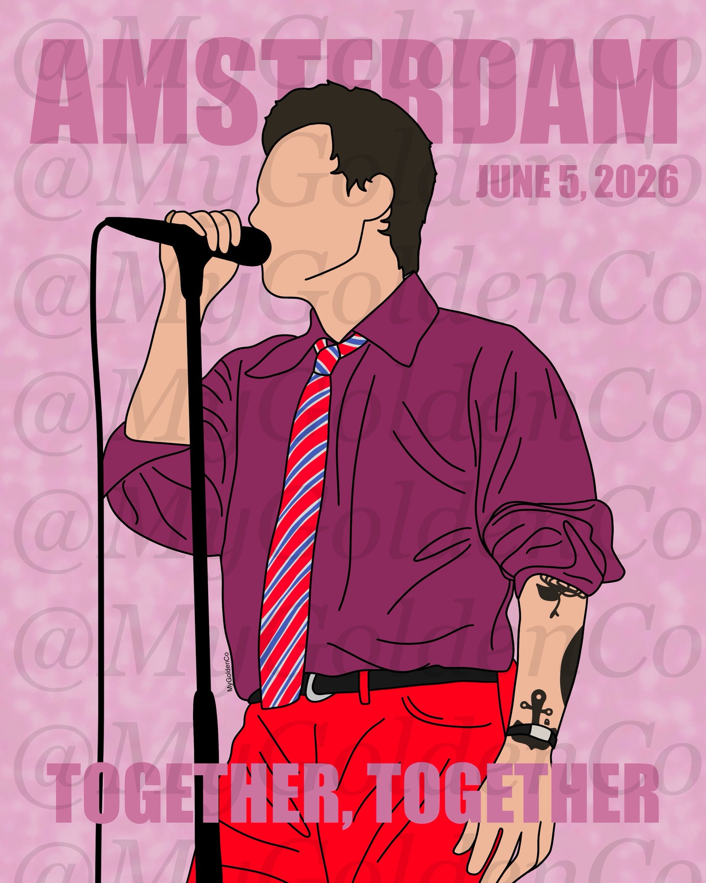 Together, Amsterdam June 5 Glossy Poster