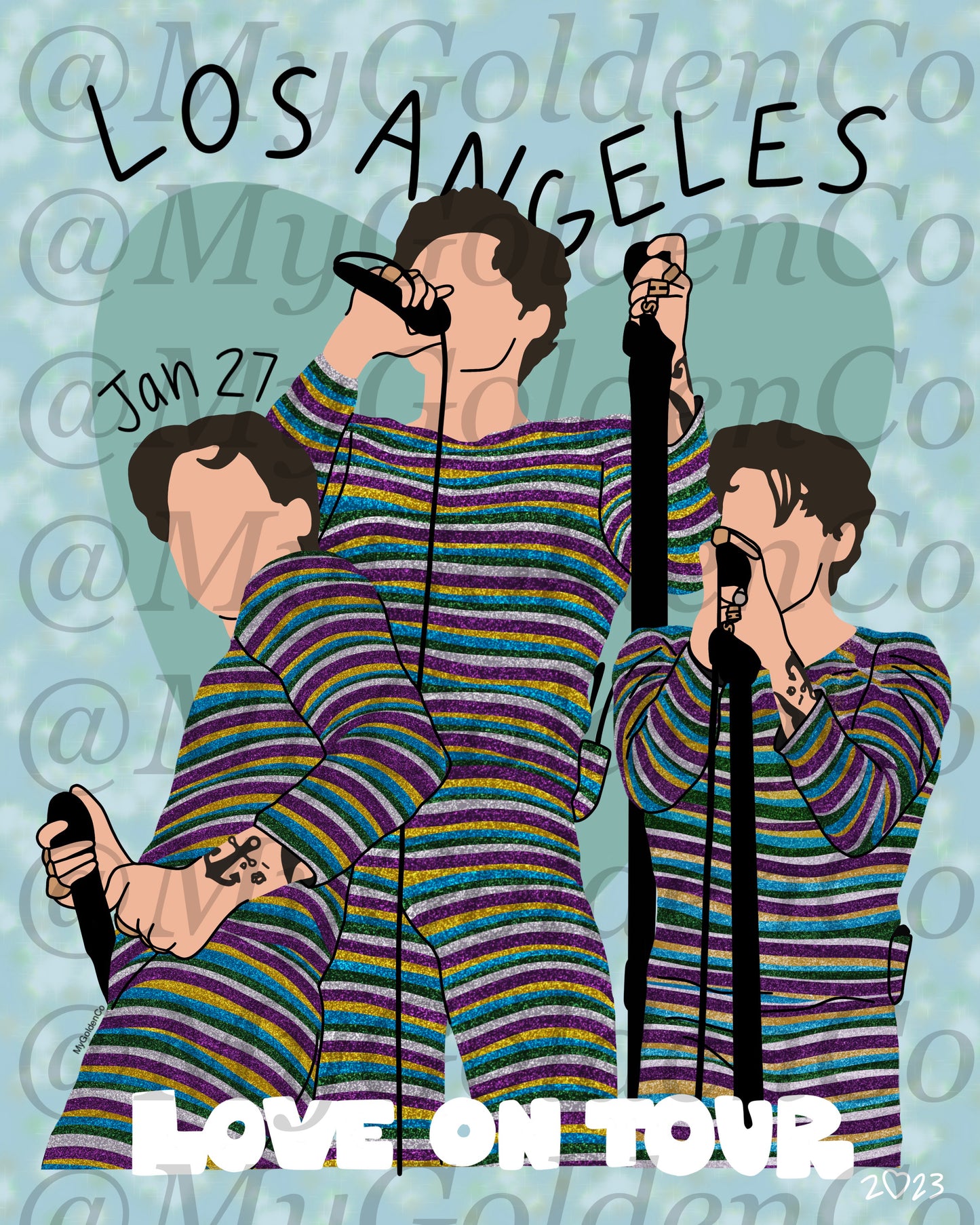 Los Angeles Jan 27 Glossy Poster