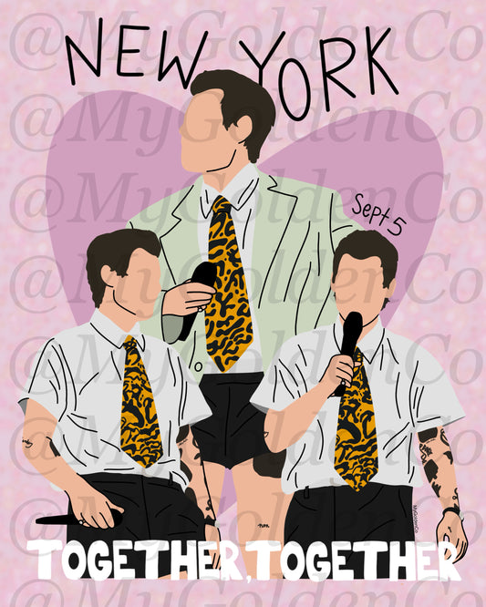 Together, New York City Sept 5 Glossy Poster