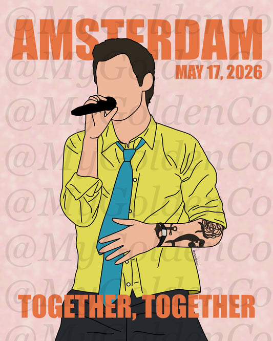 Together, Amsterdam May 17 Glossy Poster