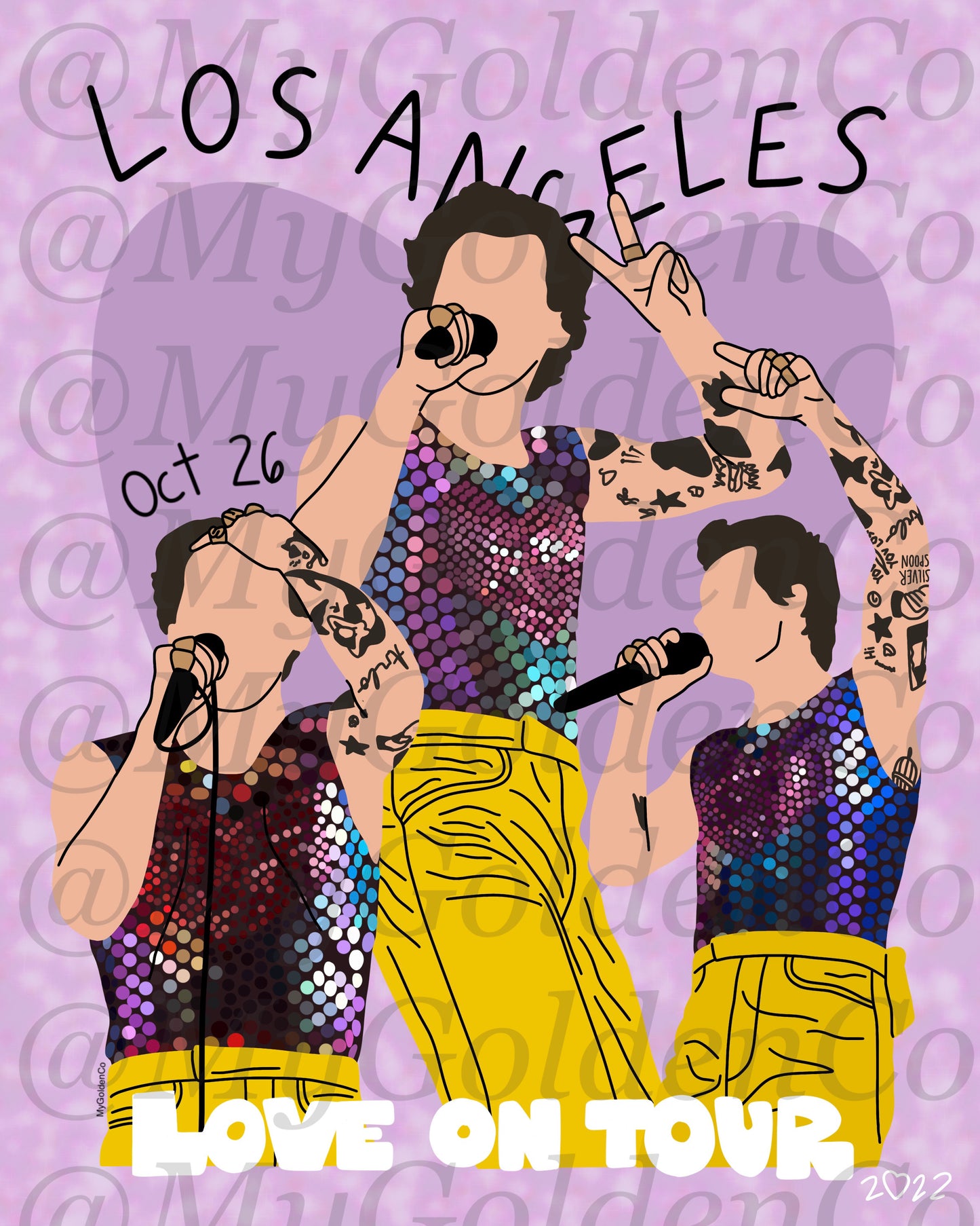 Los Angeles Oct 26 Glossy Poster